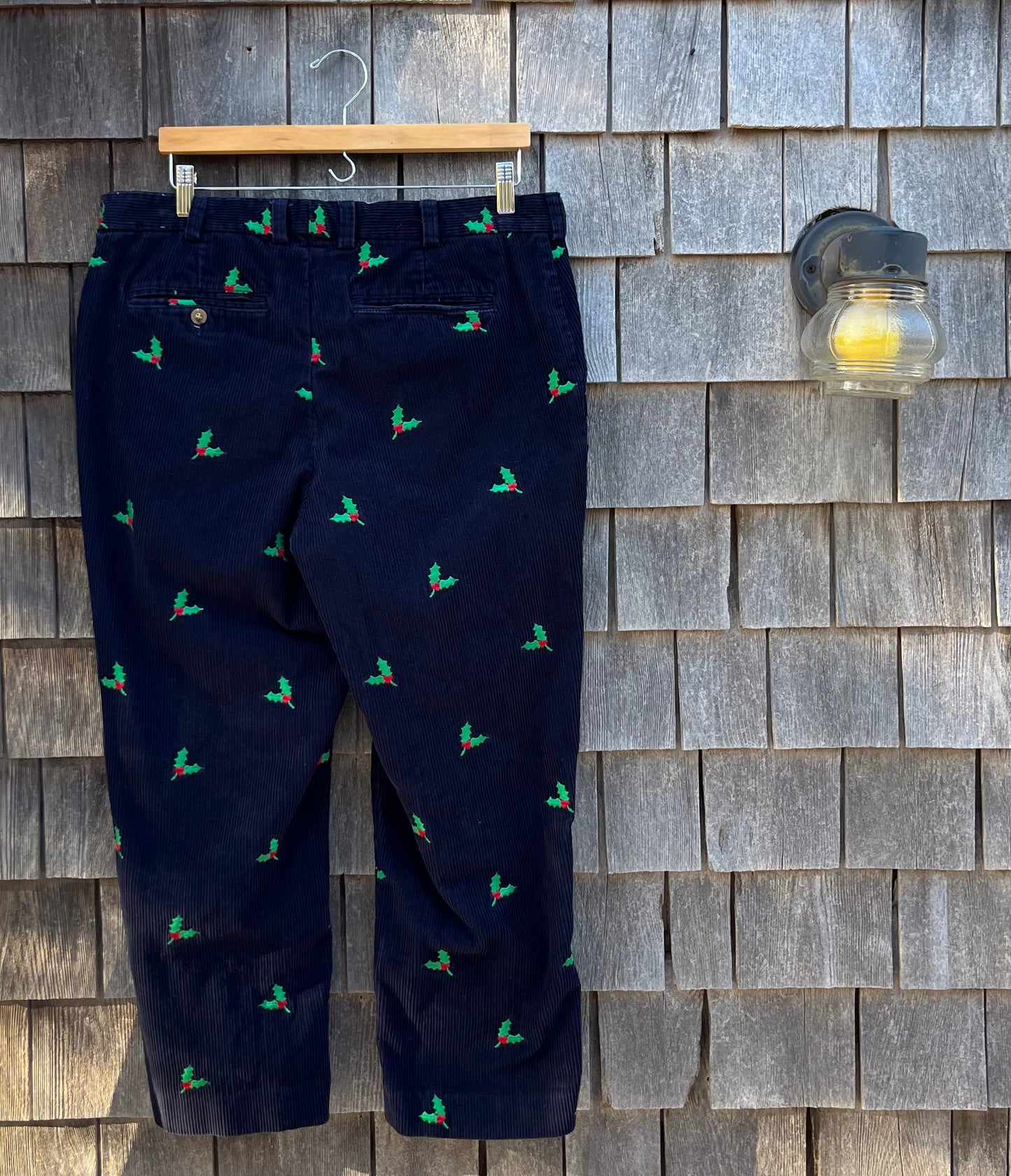 90s Orvis Christmas Holly Corduroy Pants (38/29)