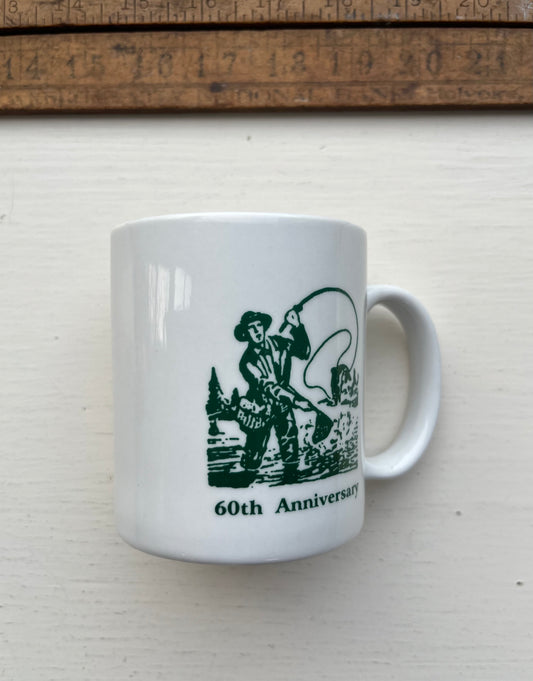 90s Bass River Rod & Gun Club 60th Anniversary Coffee Mug