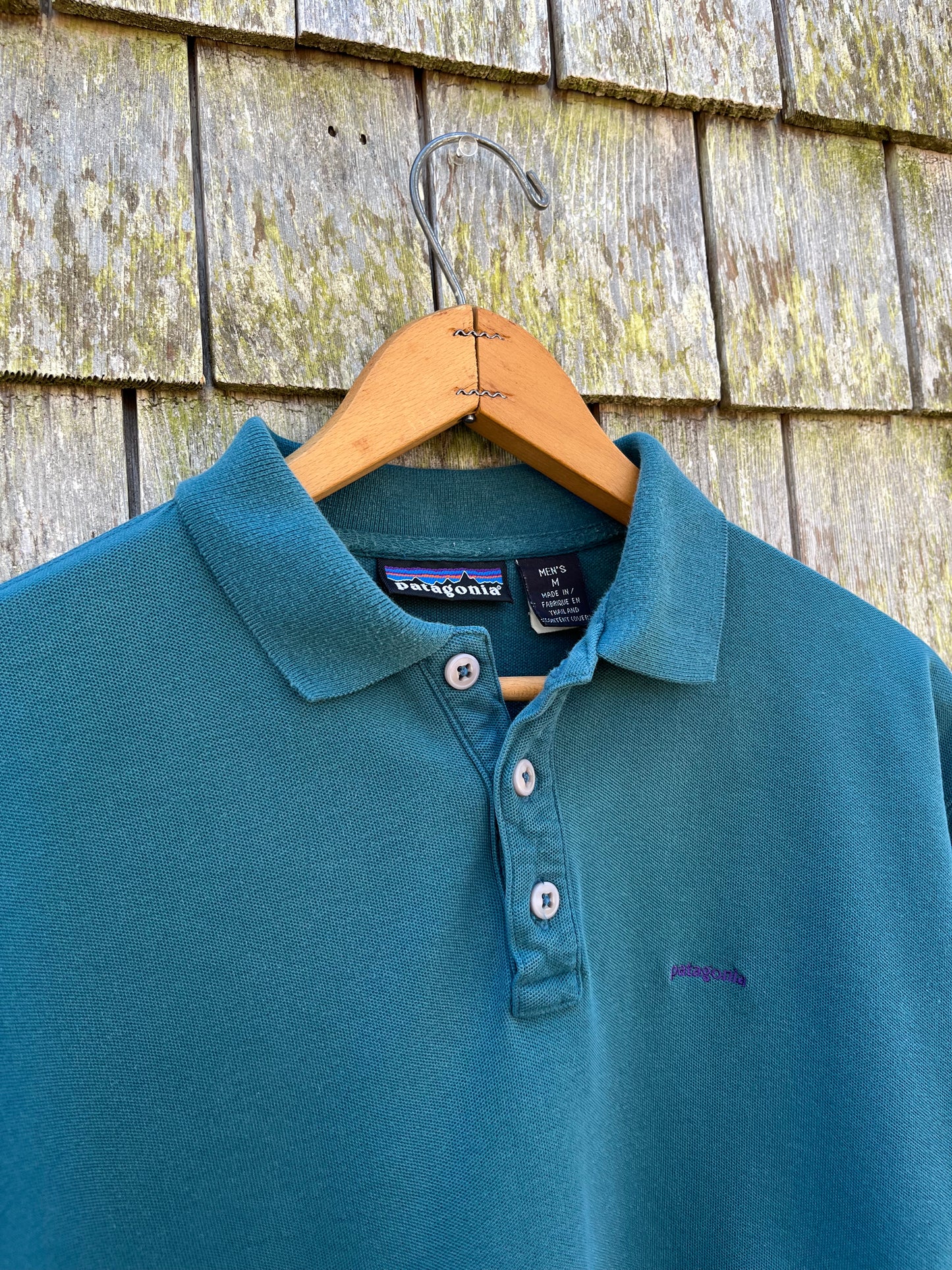 90s Patagonia Cotton Piqué Polo Shirt (M/L)