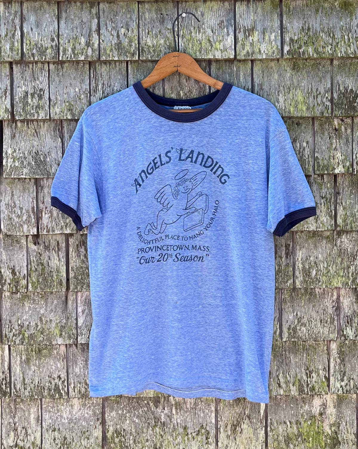 80s Angel’s Landing Provincetown Ringer T-Shirt (S/M)