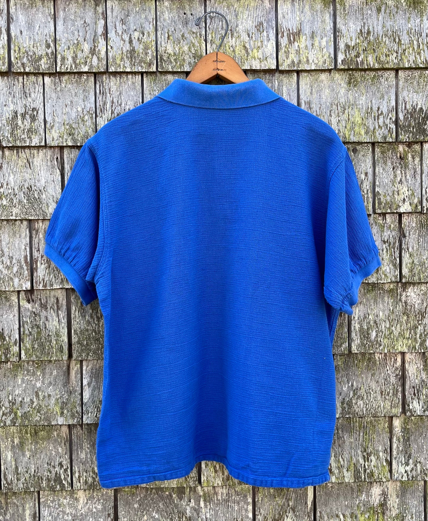 80s Patagonia Cotton Open Weave Mesh Polo Shirt (M)