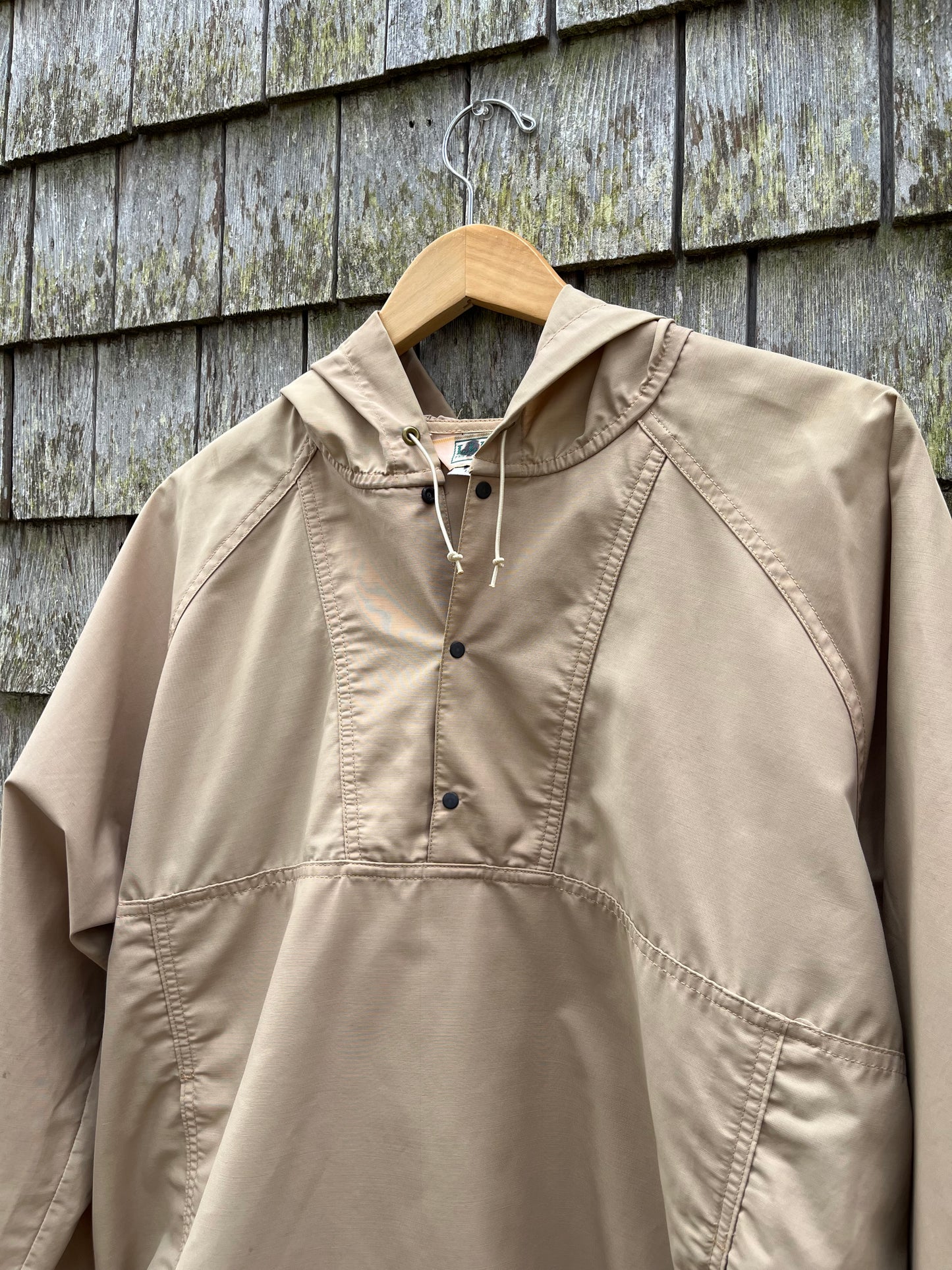 80s L.L. Bean Nylon Cotton Blend Anorak Jacket (XL)