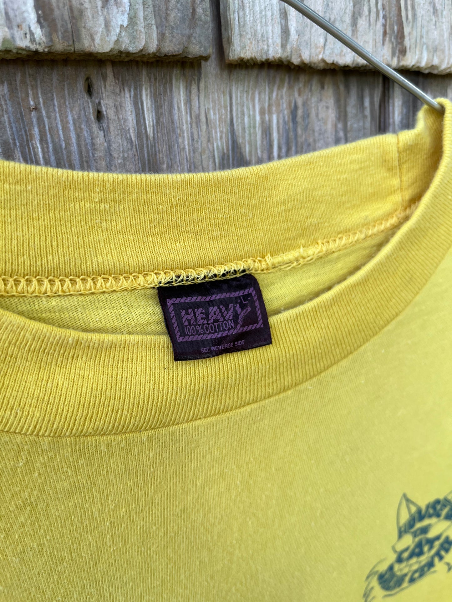 70s House of the Cat Sailing Center Mile High Hobie Regatta Huntington Lake California T-Shirt (M/L)