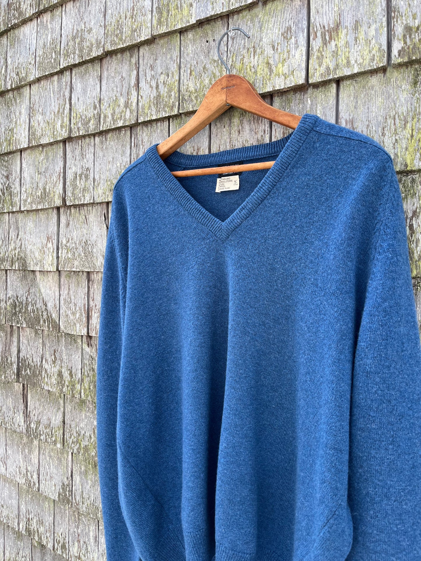 80s Brooks Brothers Wool V-Neck Sweater (L/XL)