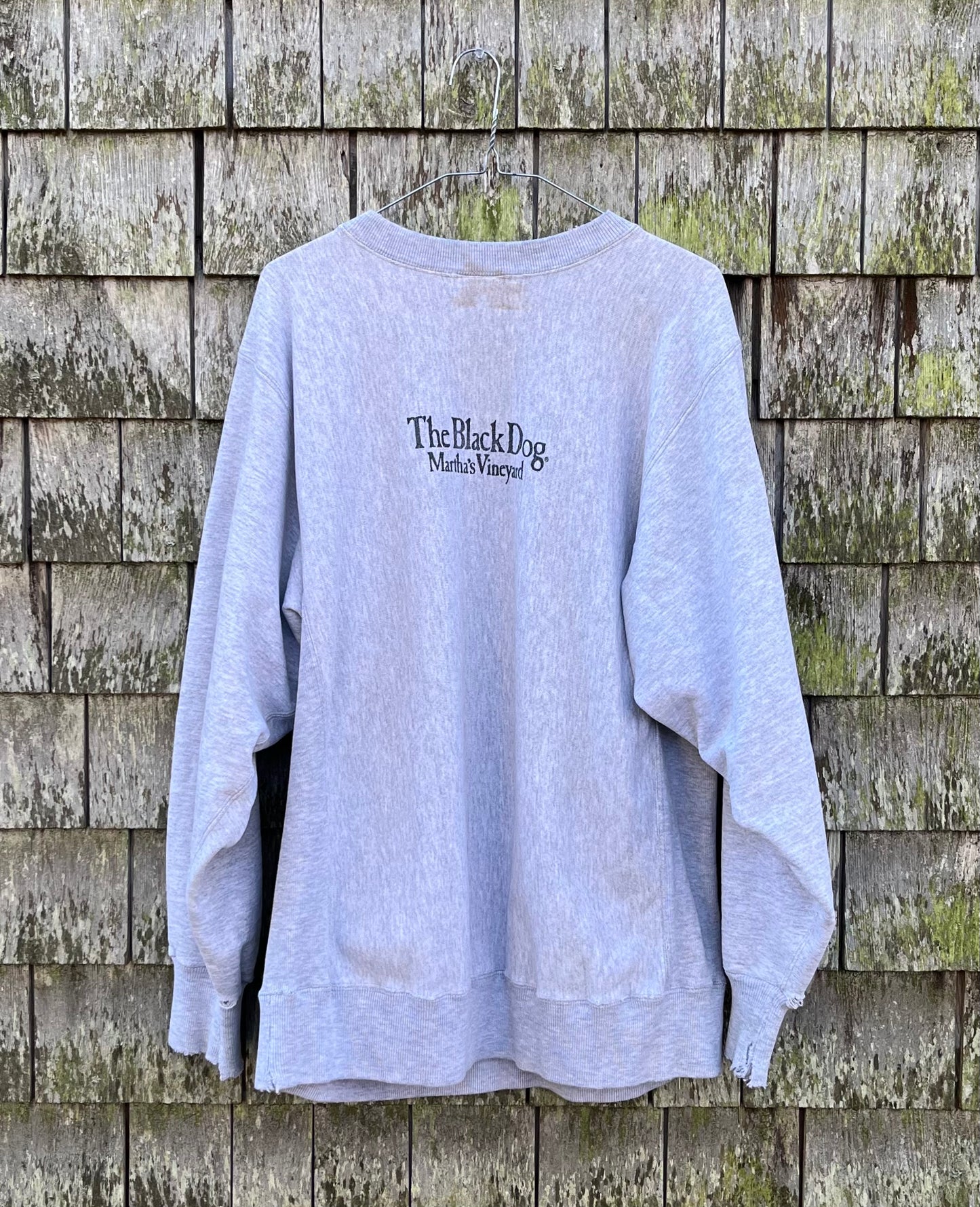 90s The Black Dog Martha's Vineyard Distressed Crewneck Sweatshirt (XL)