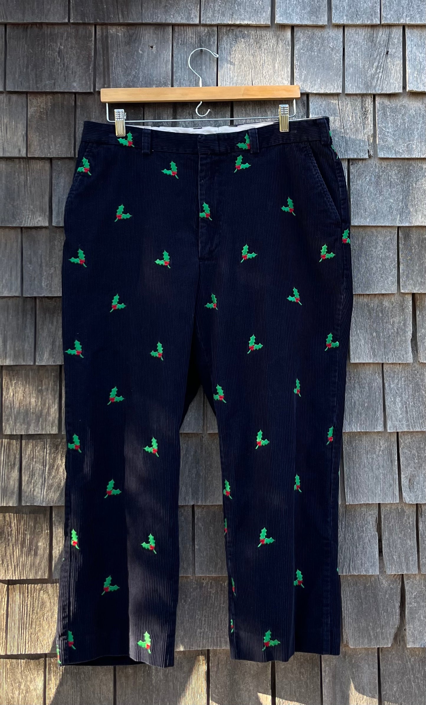 90s Orvis Christmas Holly Corduroy Pants (38/29)