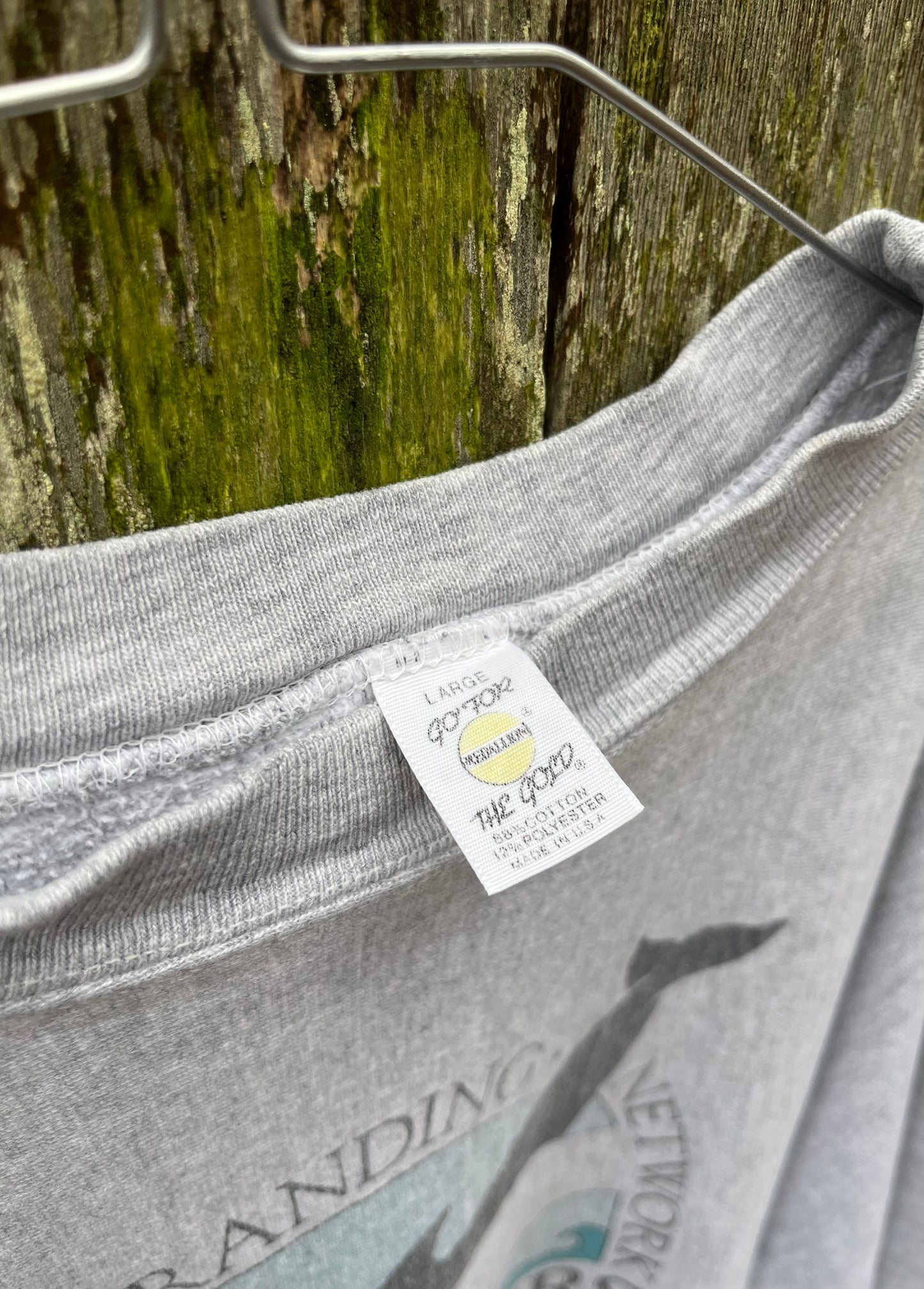 90s Cape Cod Stranding Network Reverse Weave Crewneck Sweatshirt (L)