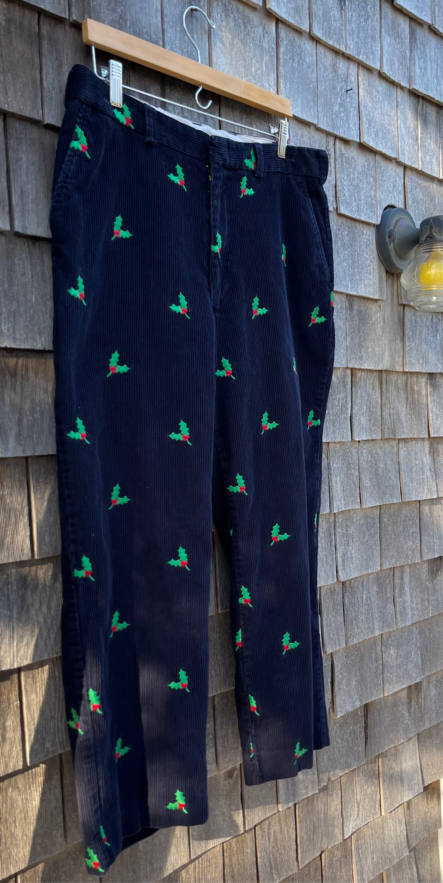 90s Orvis Christmas Holly Corduroy Pants (38/29)