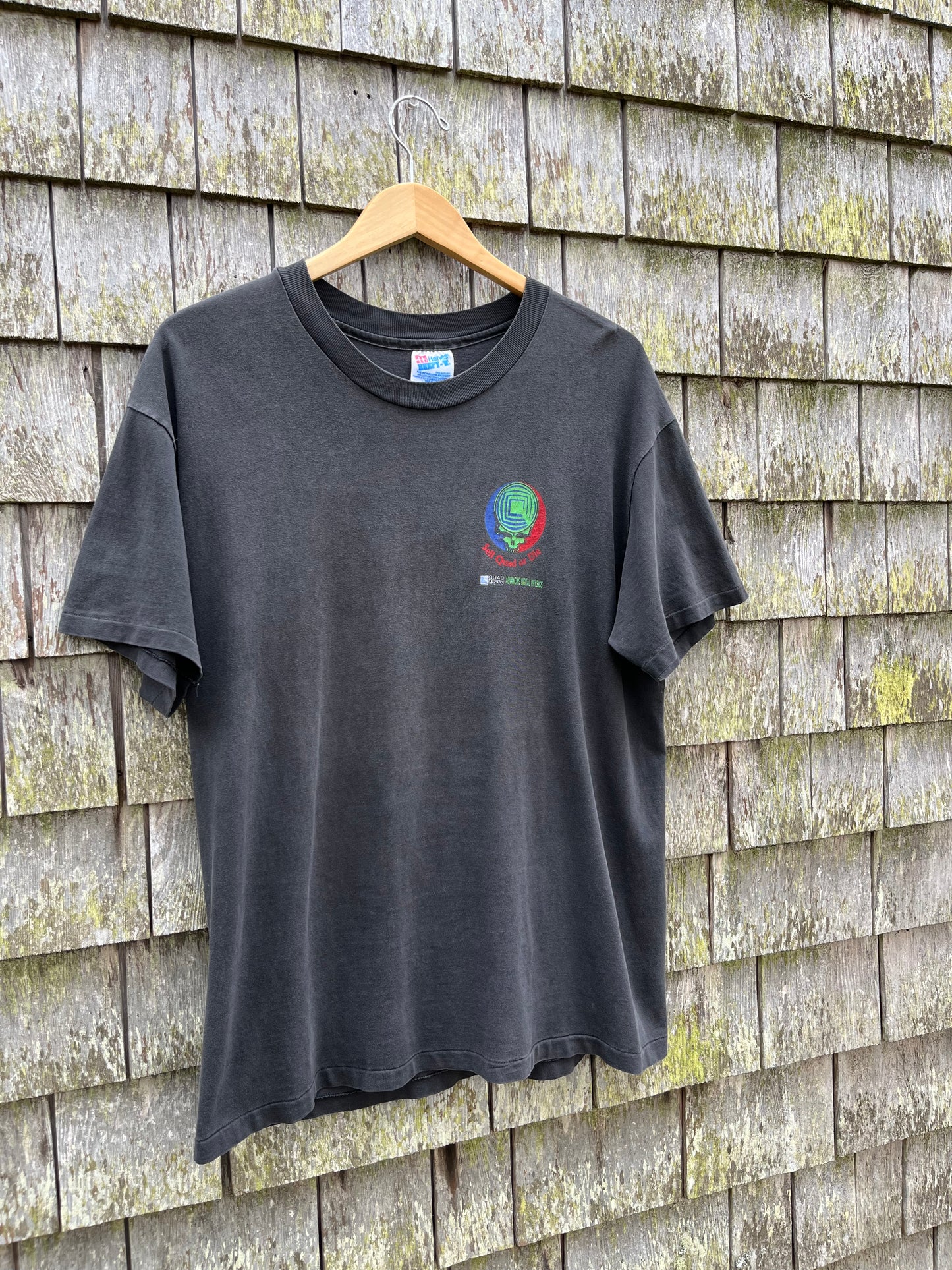 90s Quad Design Computer Graphics ‘Sell Quad or Die’ Stealie T-Shirt (L)