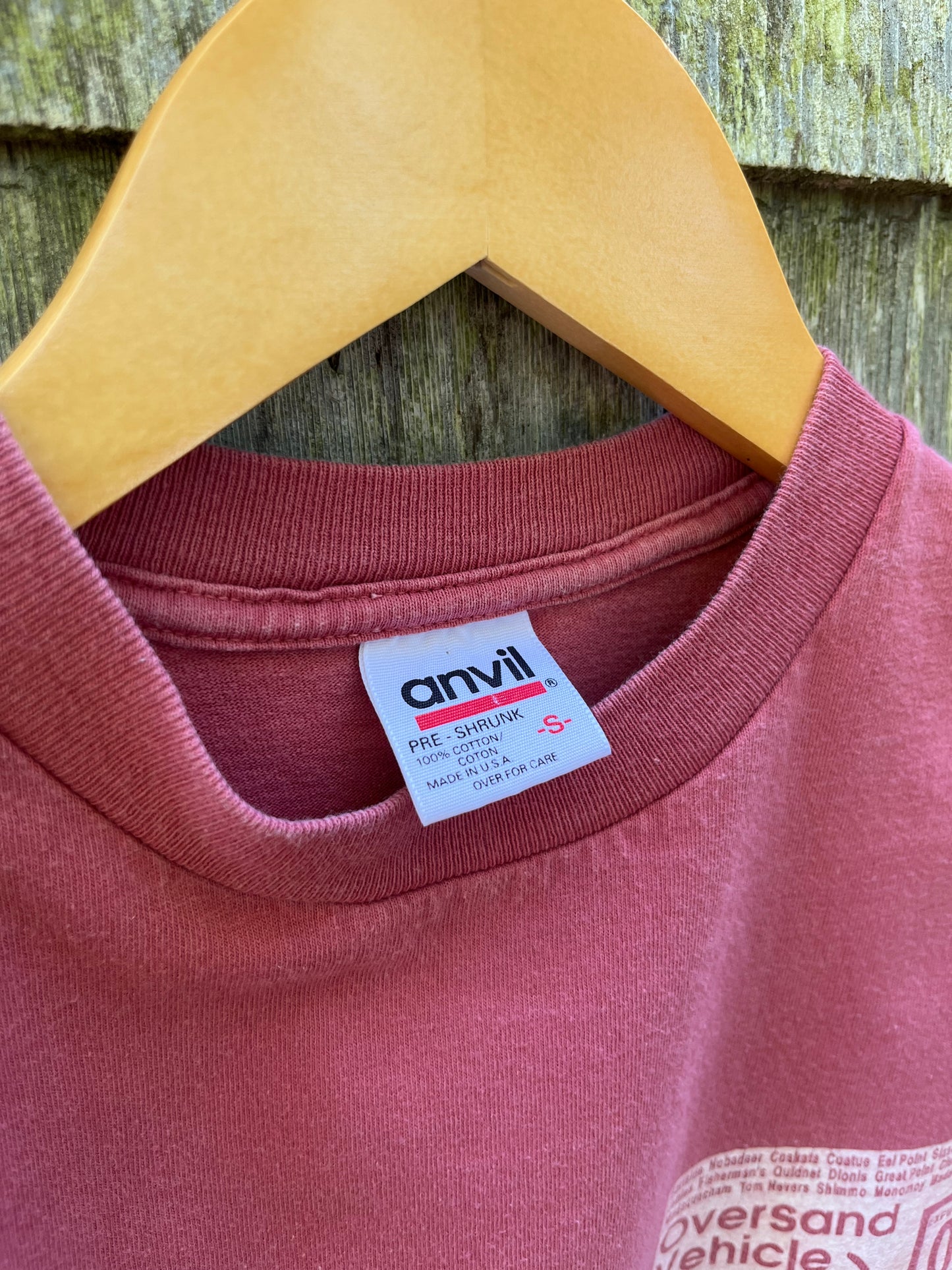 00s Nantucket Oversand Vehicle Permit Pigment Dye T-Shirt (S)