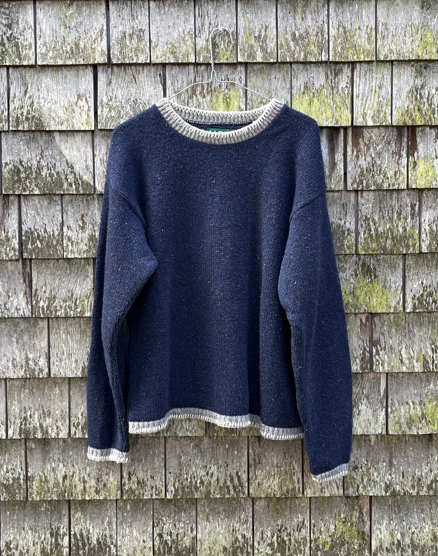 90s L.L. Bean Wool Blend Fleck Knit Sweater (L)