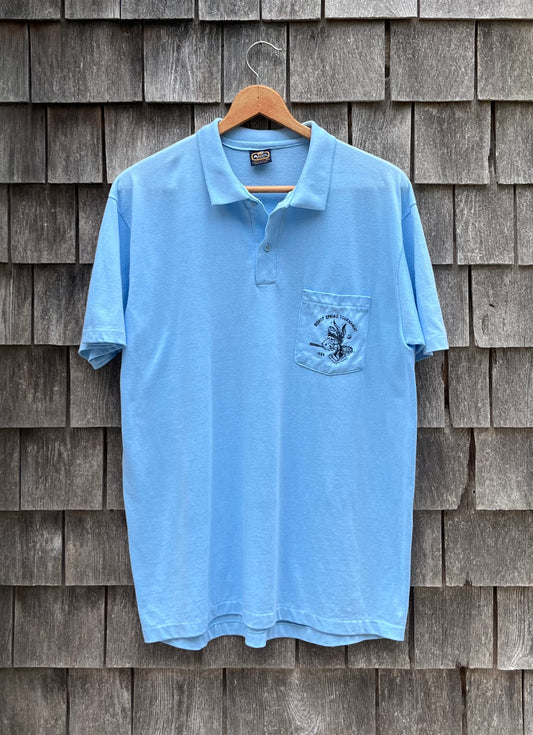 80s Bishop Spring Tennis Tournament Pocket Polo Shirt (L)