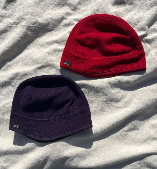 90s Patagonia Lightweight Fleece Beanies (x2) (Large)