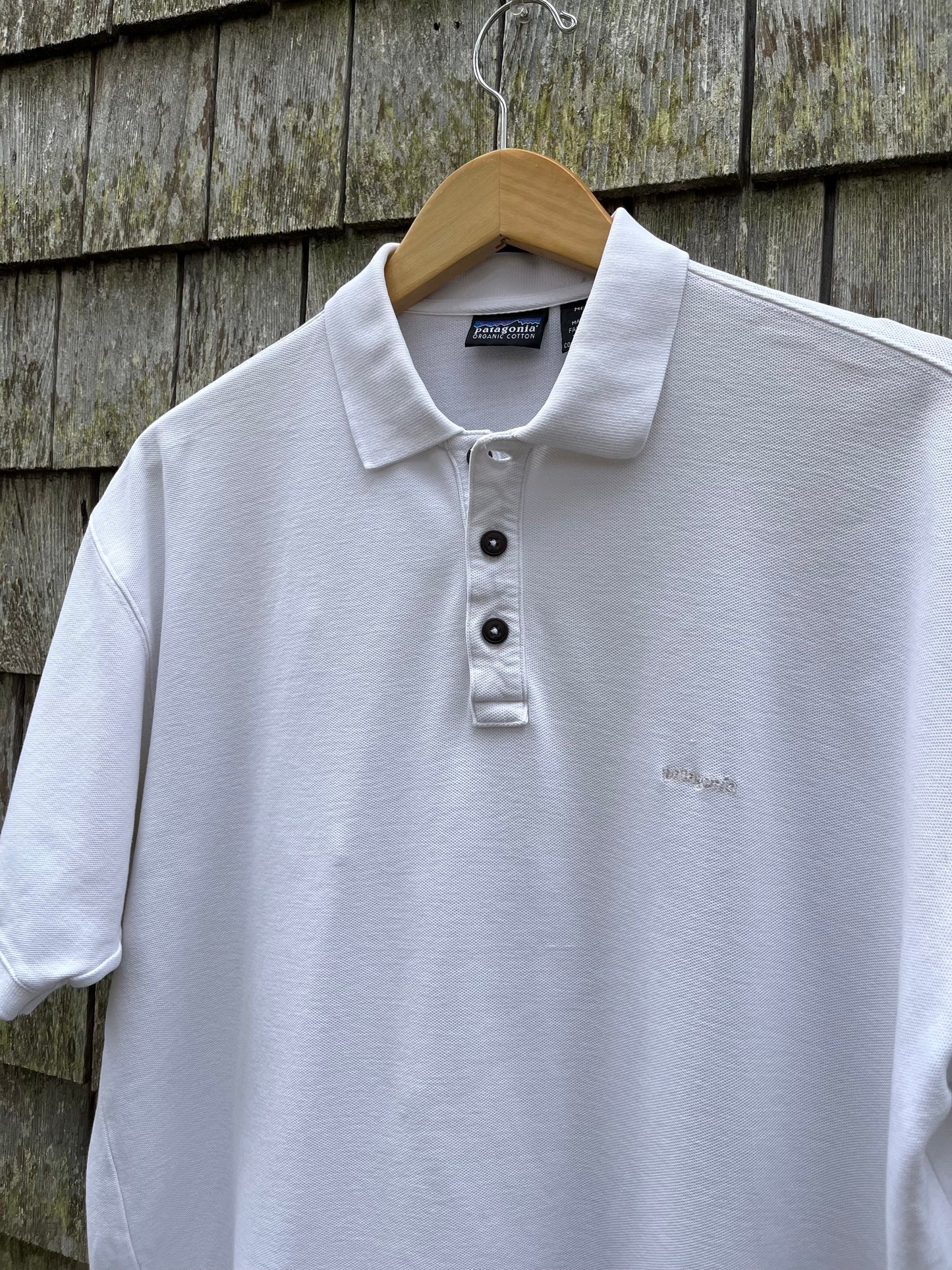 90s Patagonia Cotton Pique Polo Shirt (L)