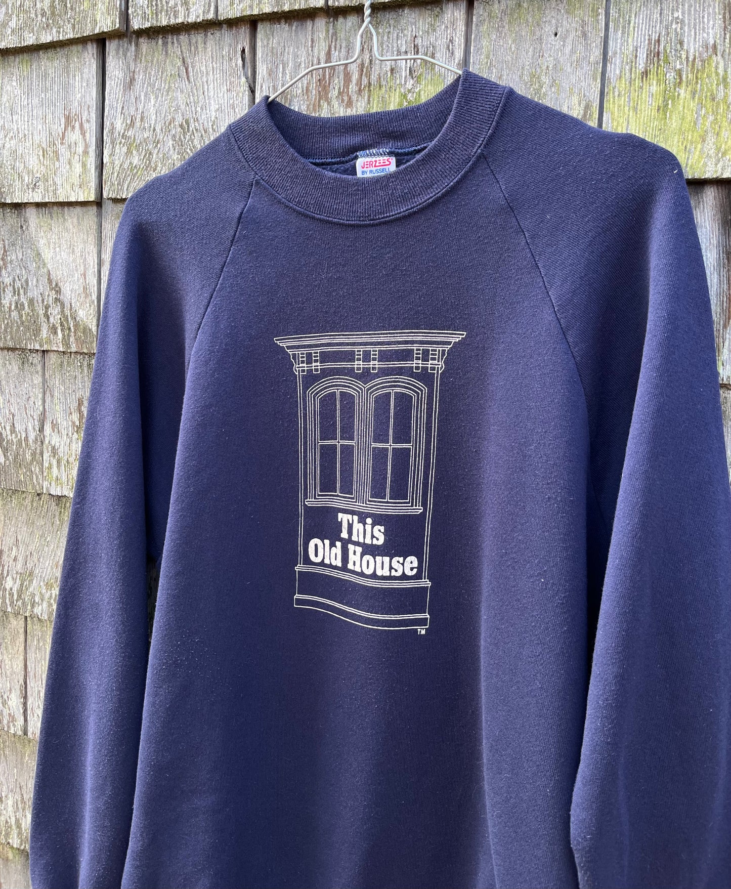 80s This Old House Raglan Sleeve Crewneck Sweatshirt (L)