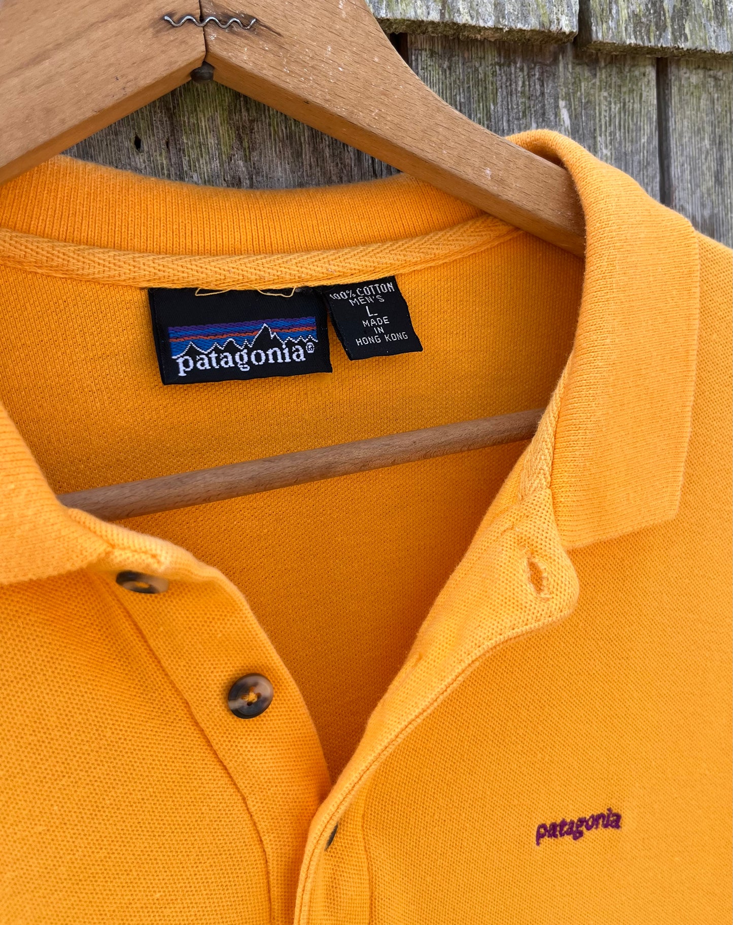 90s Patagonia Cotton Piqué Polo Shirt (L/XL)