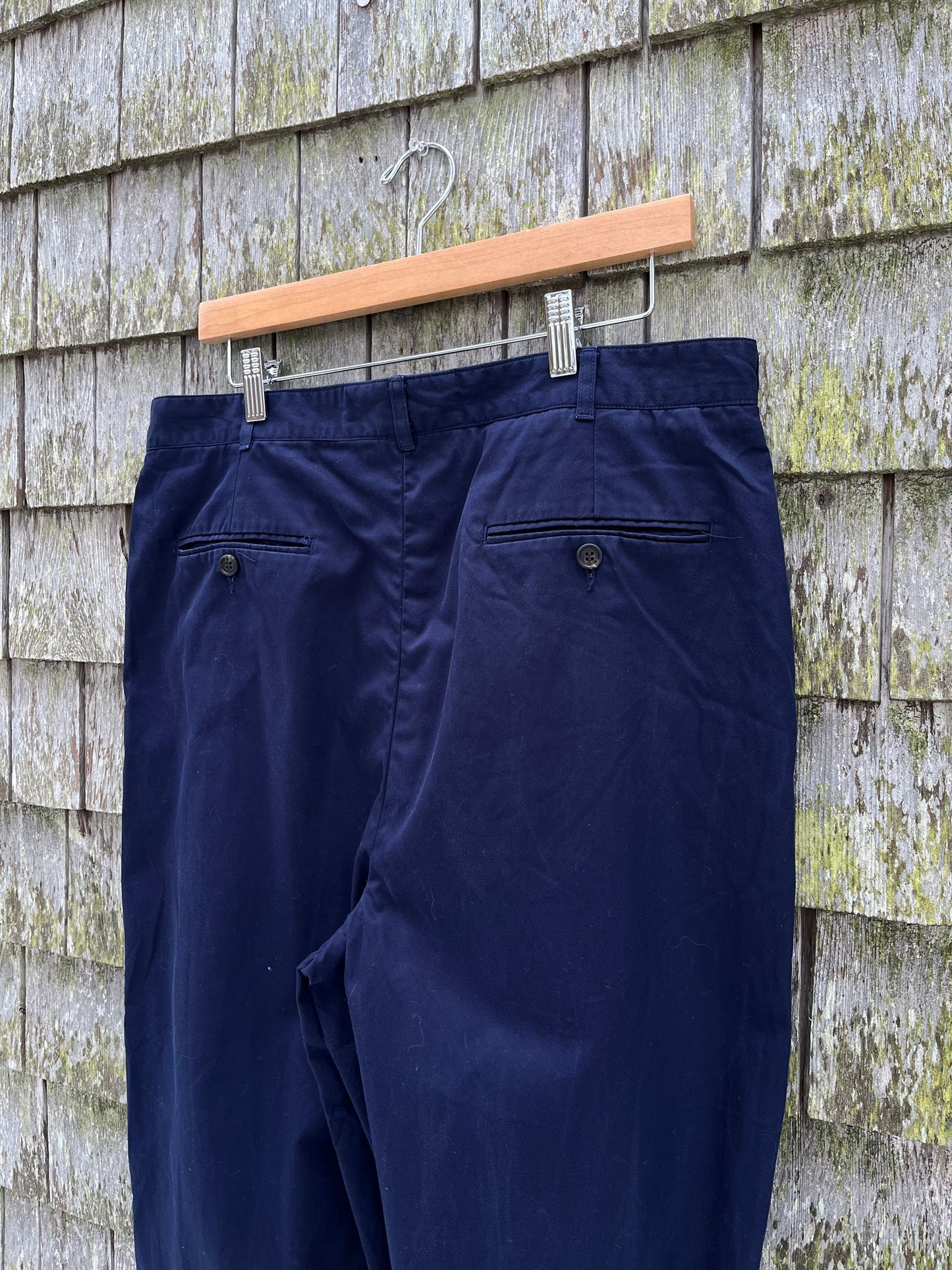 90s J.Crew Pleated Cotton Trousers (34/34)