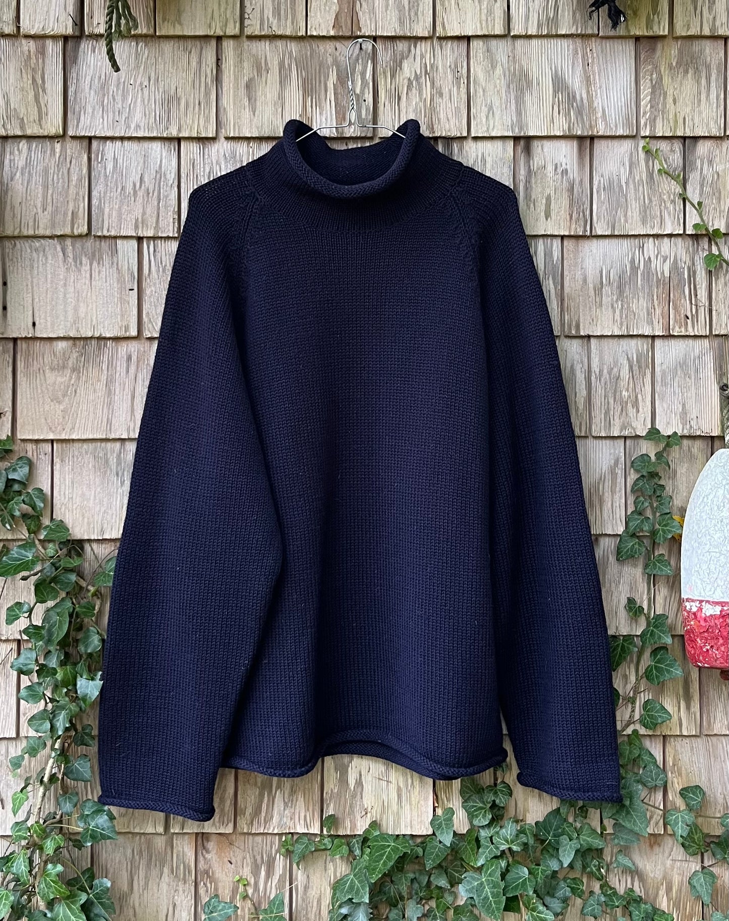 90s J. Crew Wool Knit Rollneck Sweater (XL)