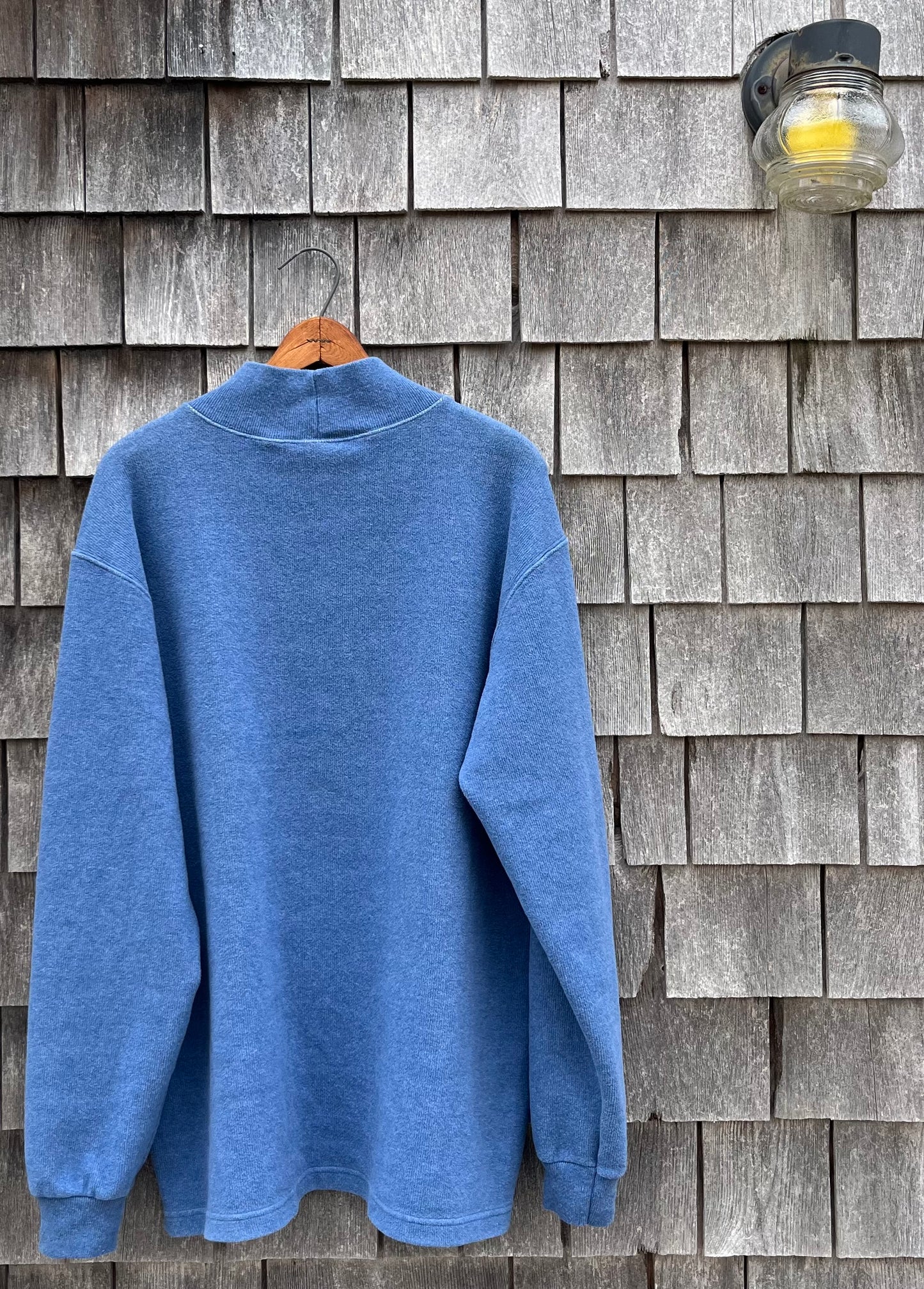 90s L.L. Bean Brushed Cotton Mock Neck Shirt (XL)