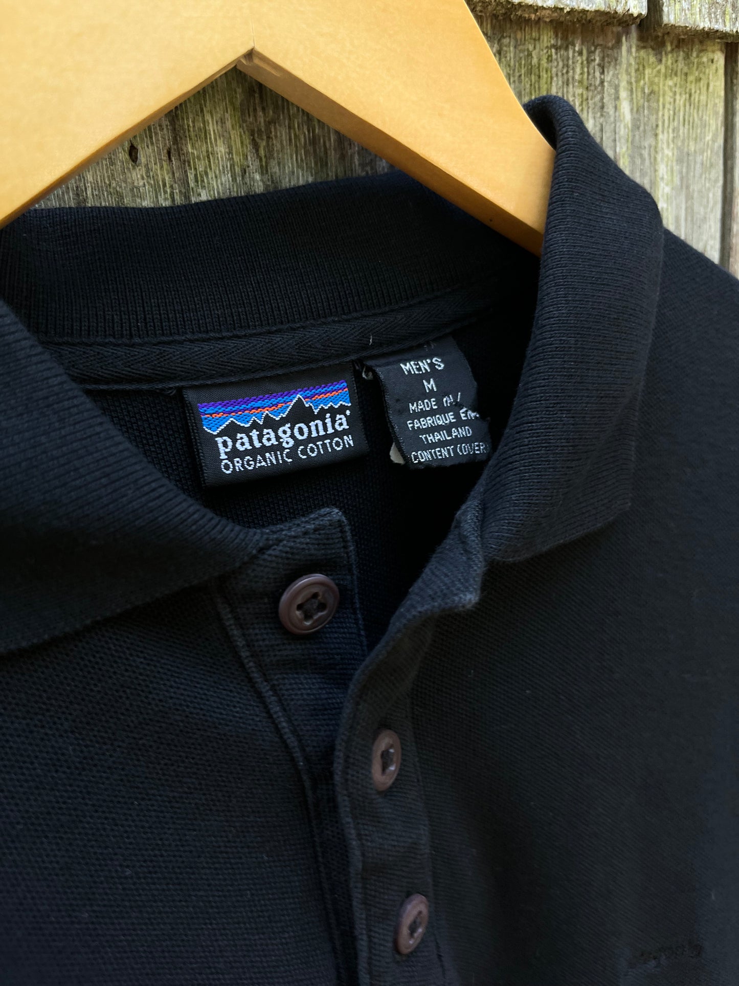 90s Patagonia Cotton Pique Polo Shirt (L)