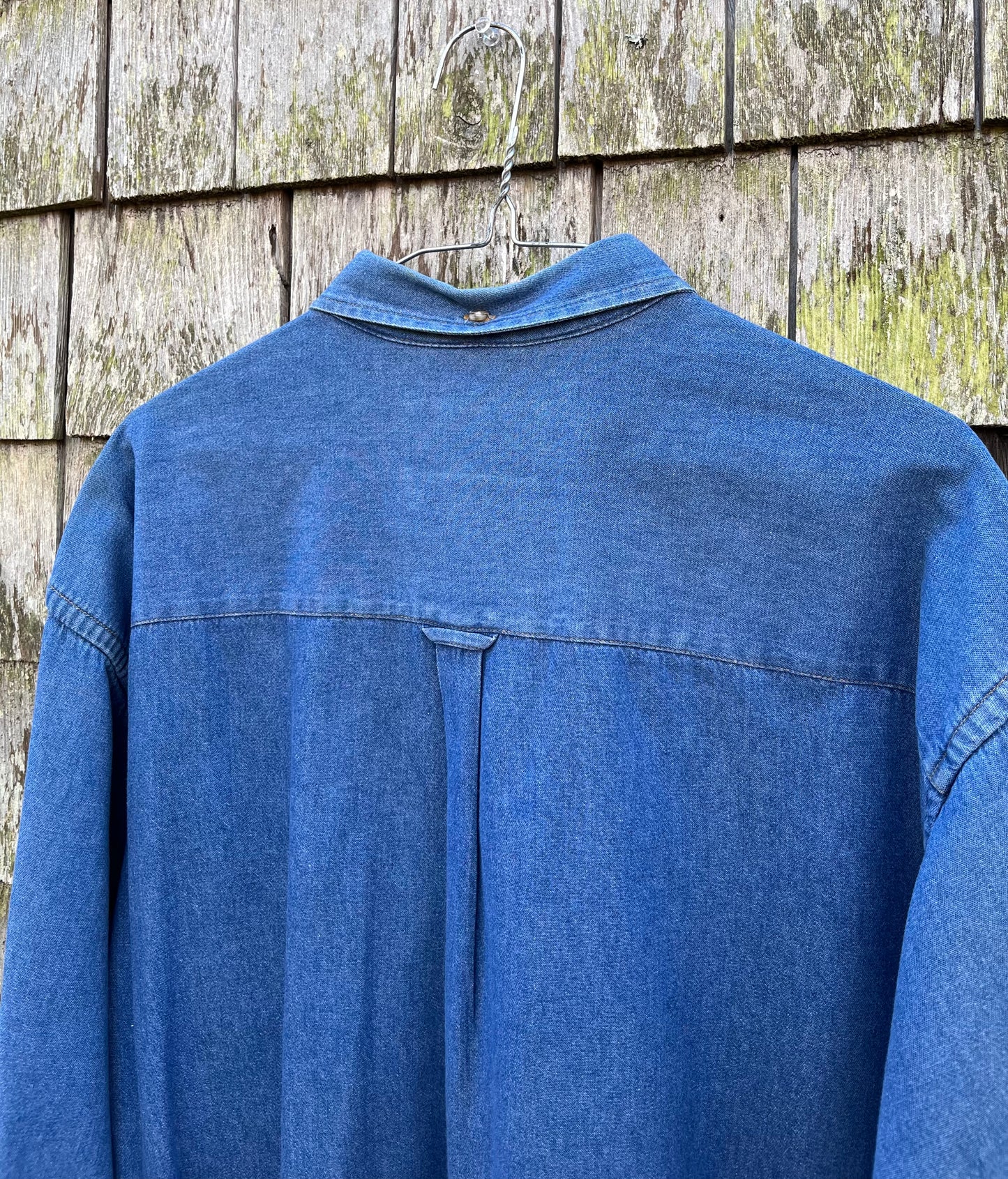 90s The Black Dog MV Indigo Denim Button Down Shirt (XL)