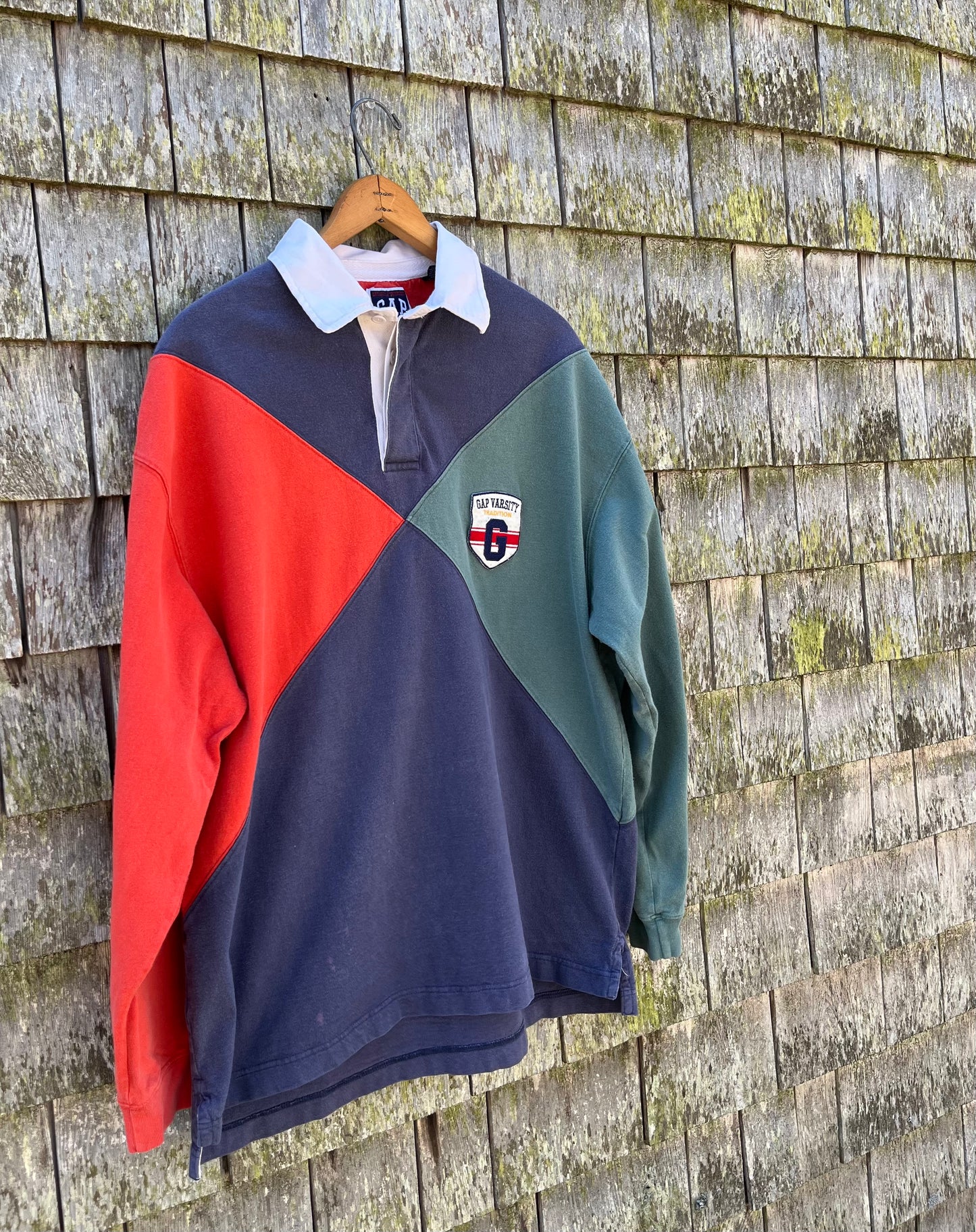 90s GAP Varsity Cotton Rugby Shirt (L/XL)