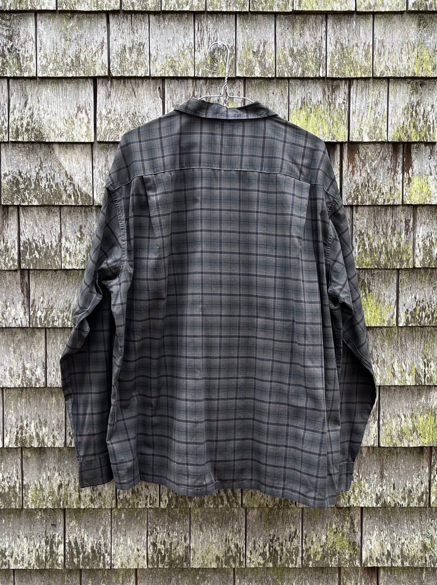 60s Shirt #One Loop Collar Cotton Shirt (XL)