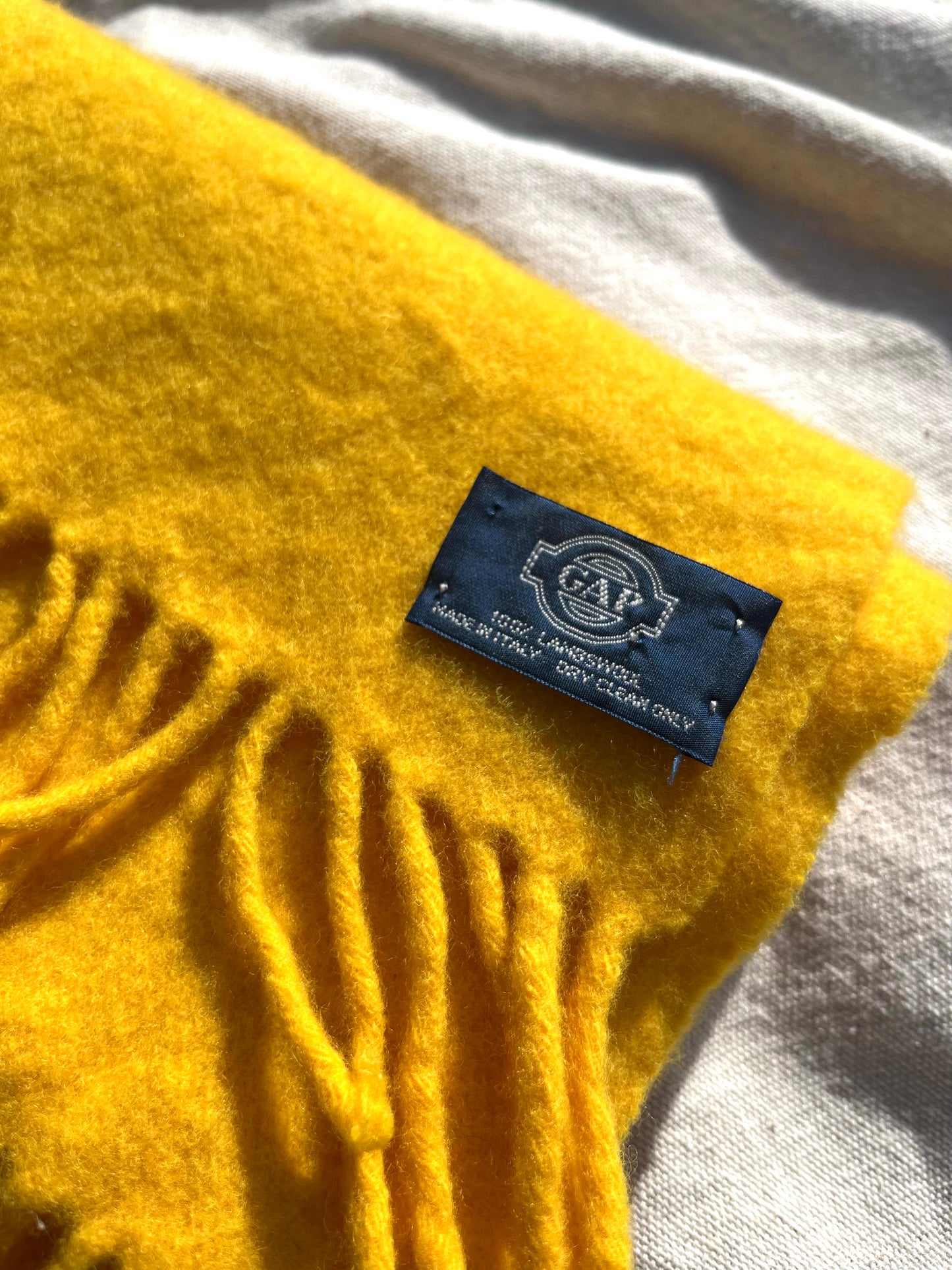 80s GAP Lambswool Scarf Made in Italy