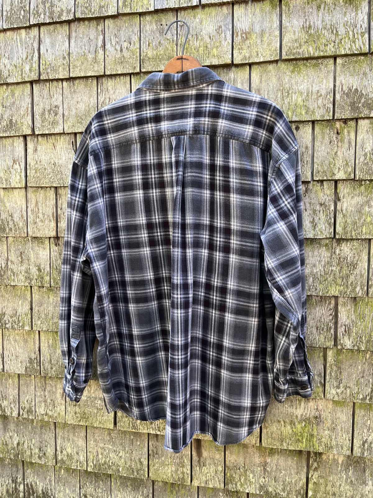 90s J.Crew Brushed Cotton Flannel Shirt (XL)