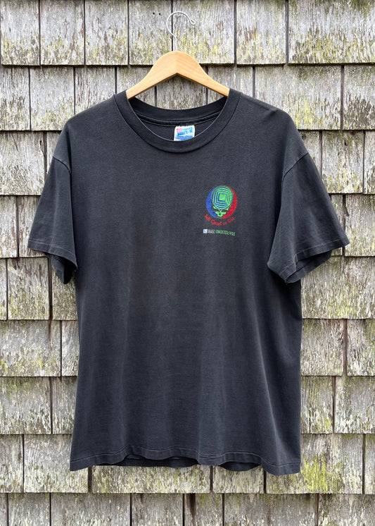 90s Quad Design Computer Graphics ‘Sell Quad or Die’ Stealie T-Shirt (L)
