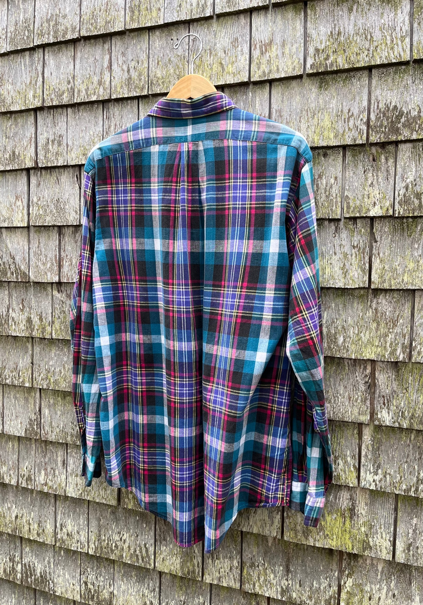 90s Polo Ralph Lauren Cotton Madras Button Down Shirt (XL)