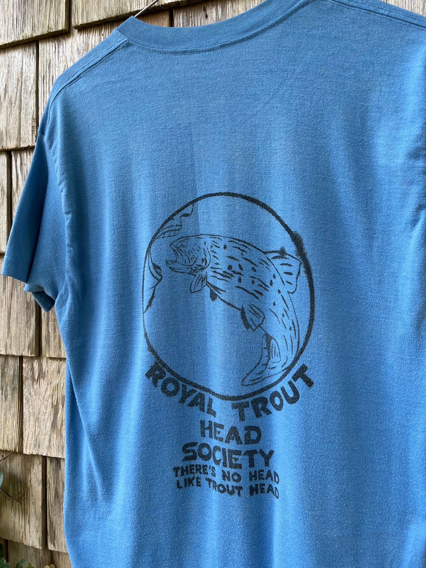 70s Royal Trout Head Society 'There's no head like trout head' T-Shirt (S)