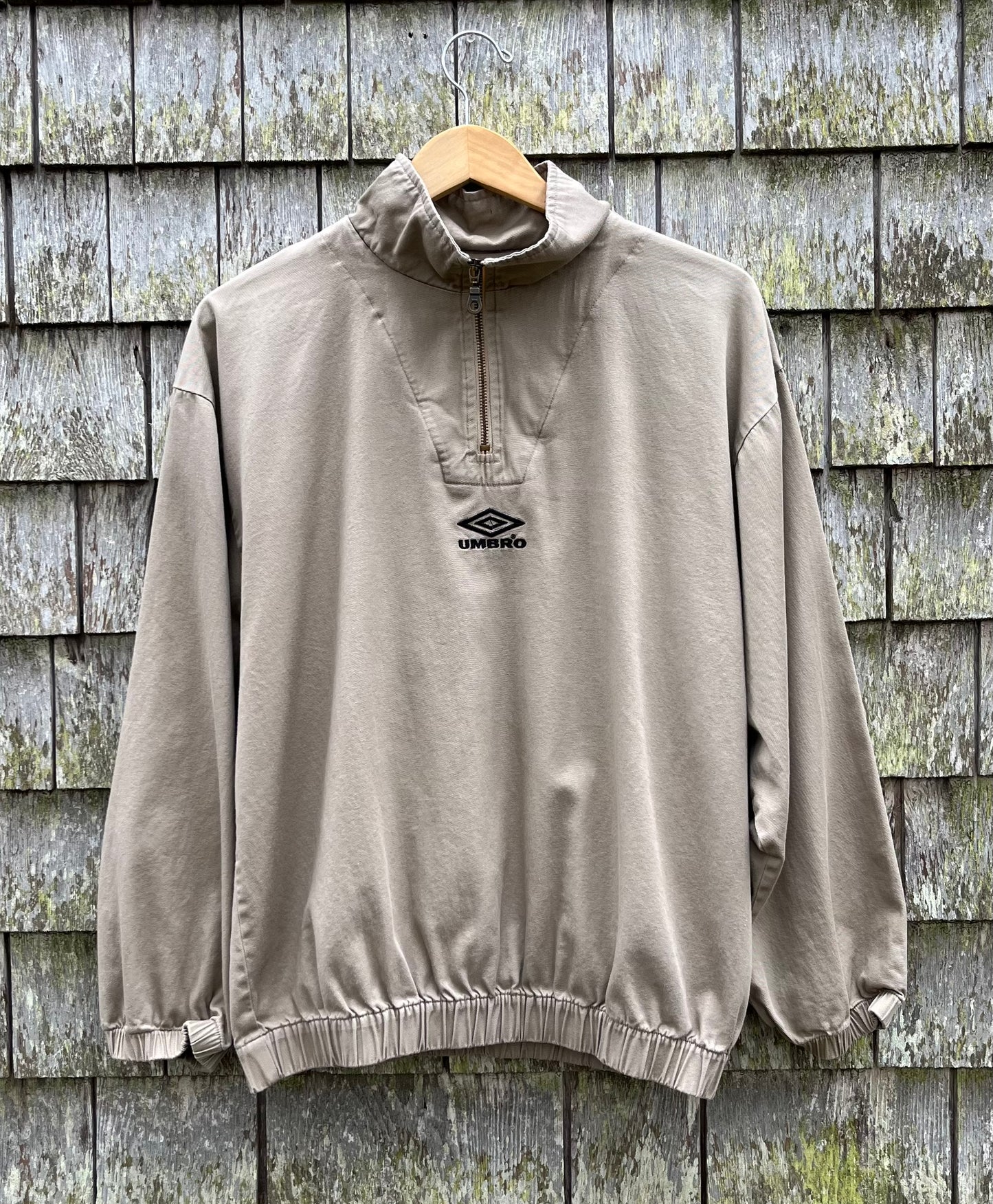 90s Umbro Cotton Quarter-Zip Pullover (M)