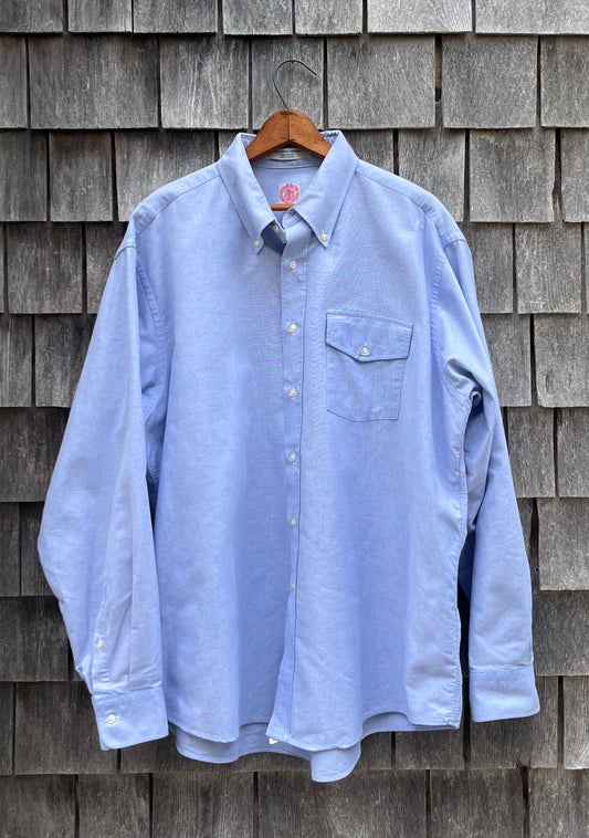 90s J. Press Flap Pocket Oxford Cloth Button Down Shirt (17.5-6)