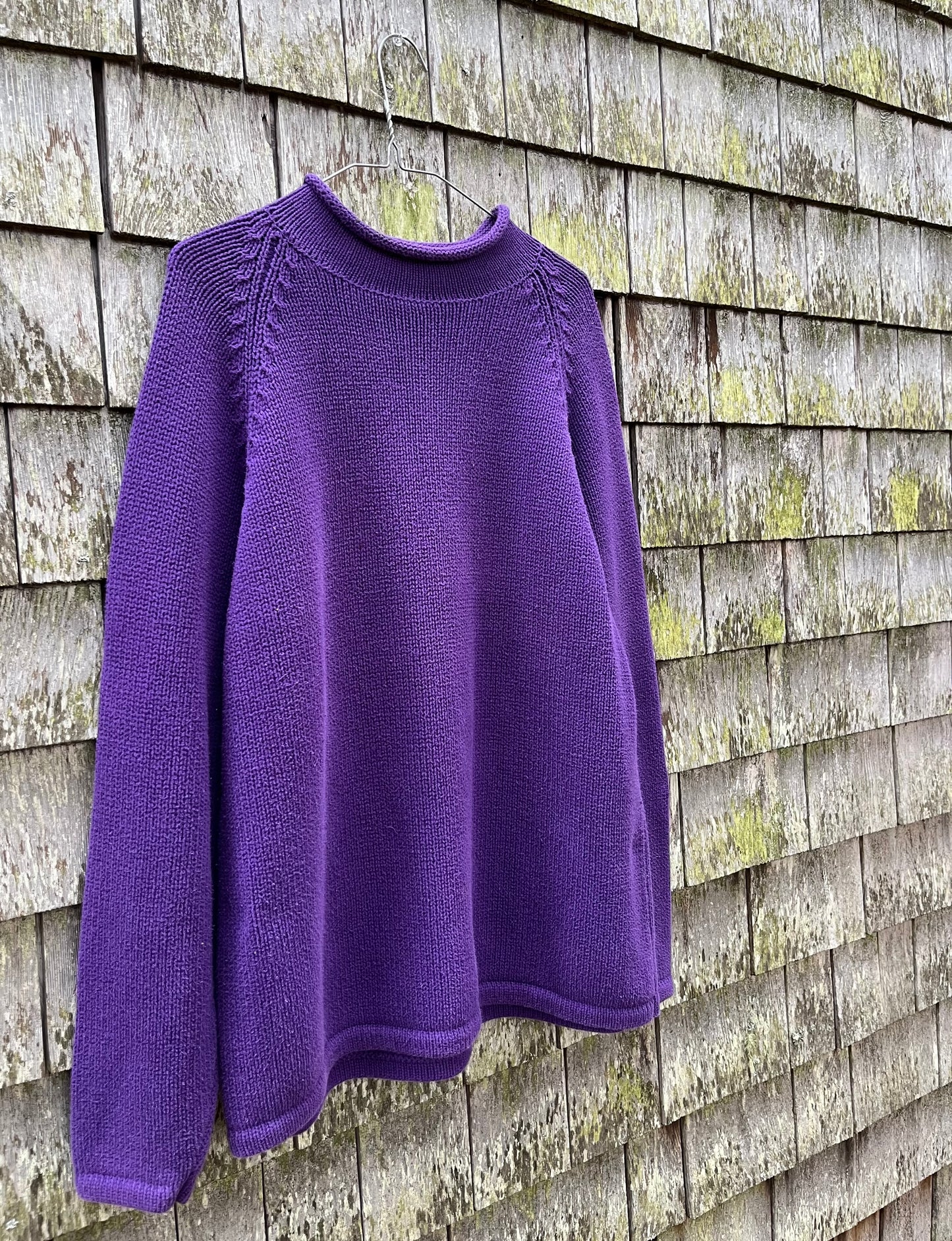 90s J. Crew Roll Neck Cotton Sweater (L/XL)
