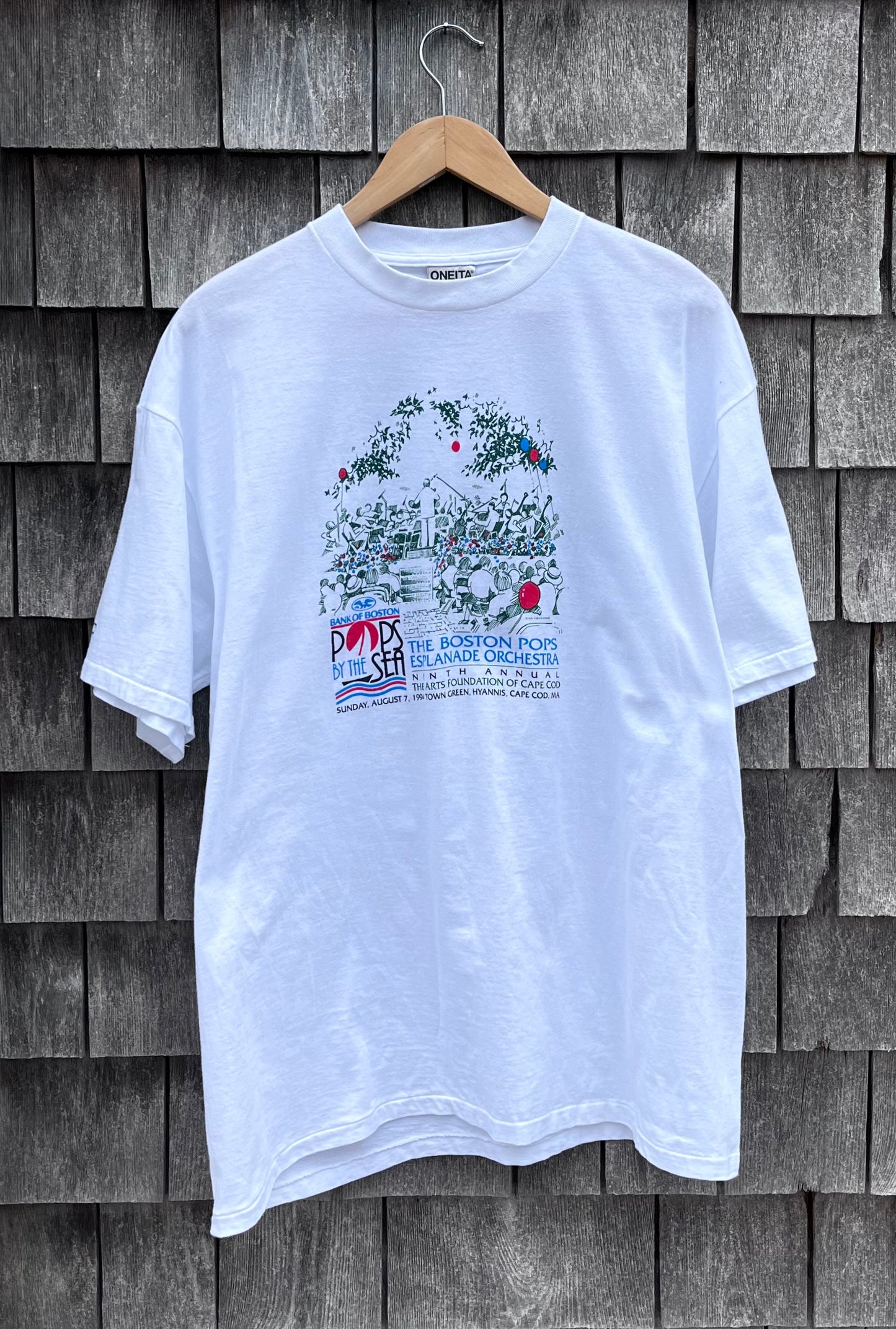 1994 Boston Pops Esplanade Orchestra Cape Cod Concert T-Shirt