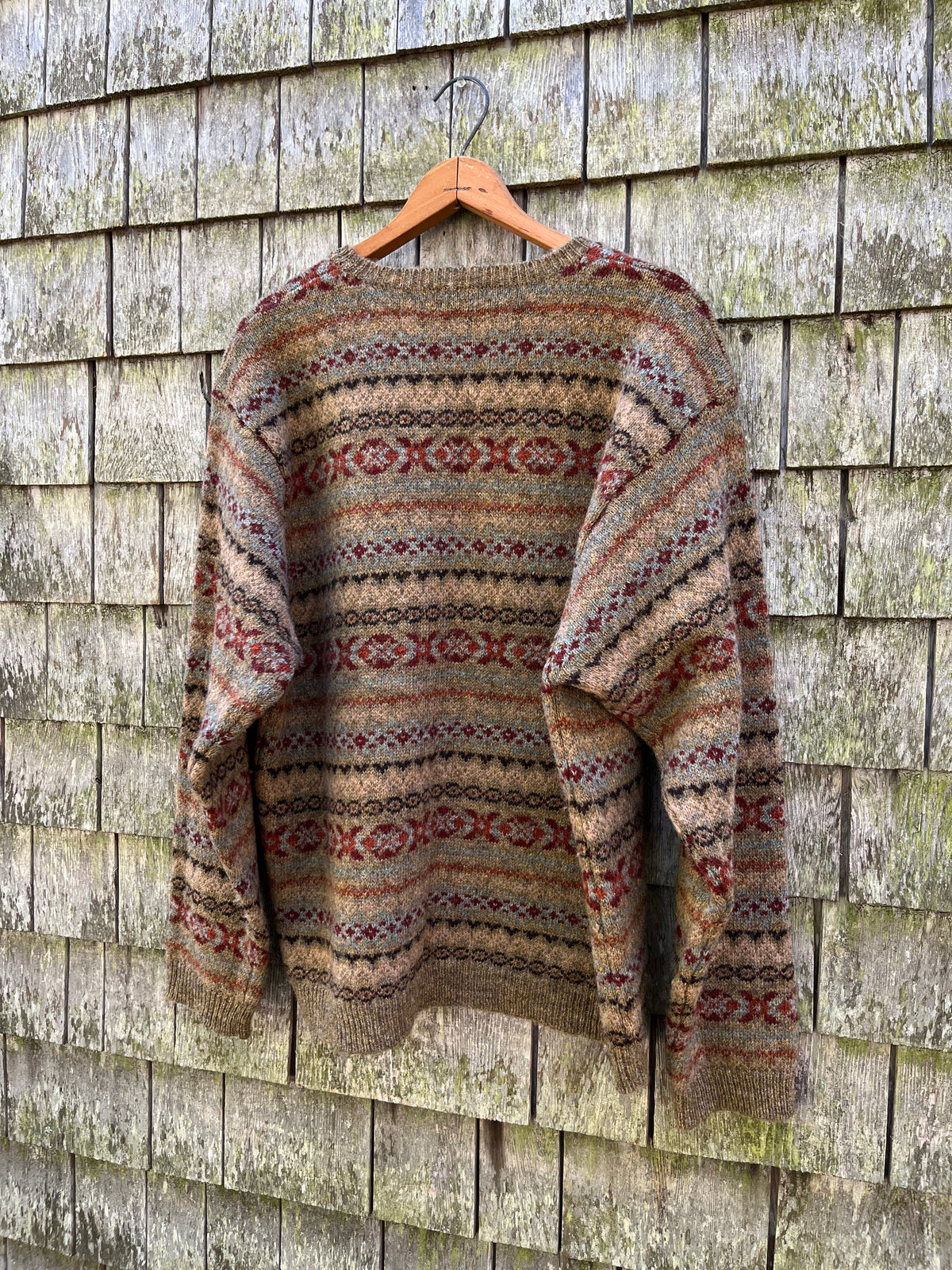 90s J.Crew Fair Isle Knit Wool Sweater (L/XL)