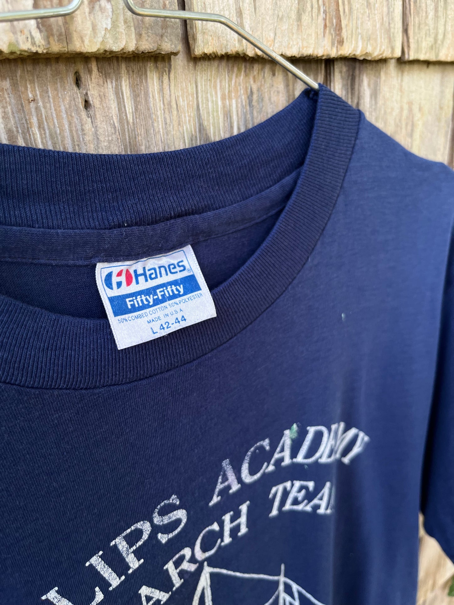 90s Phillips Academy Oceans Research Team Schooner Sarah Abbot T-Shirt (M)