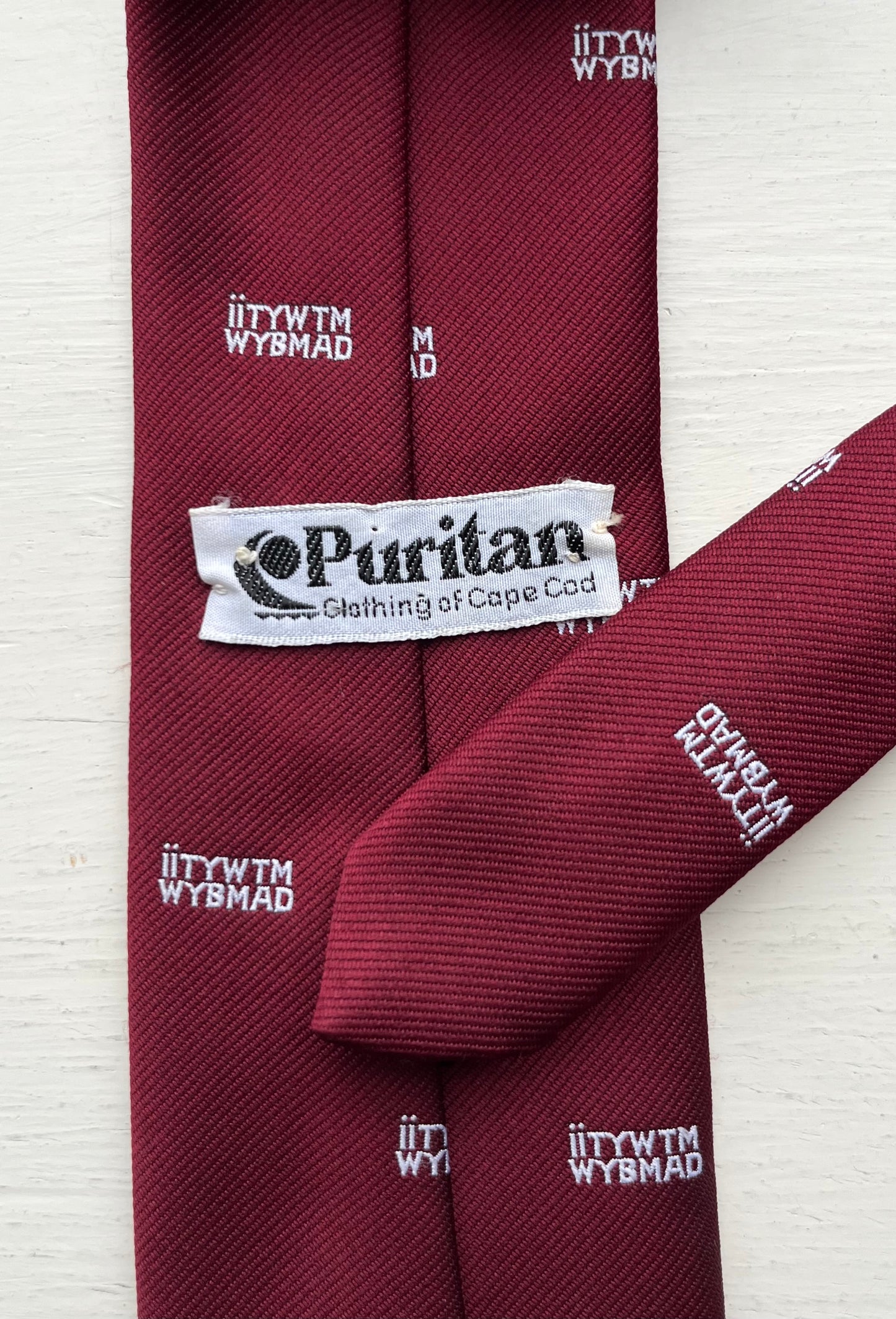 80s Puritan Cape Cod “If I Tell You What This Means Will You Buy Me A Drink” Tie