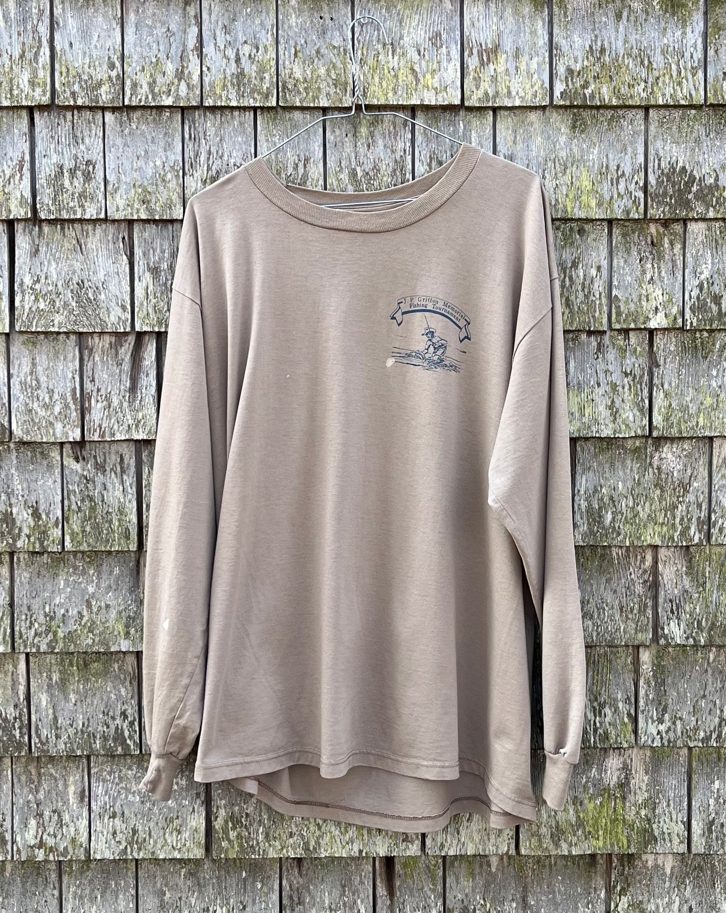 90s Texas J.P. Griffon Memorial Fishing Tournament Long Sleeve T-Shirt (XL)