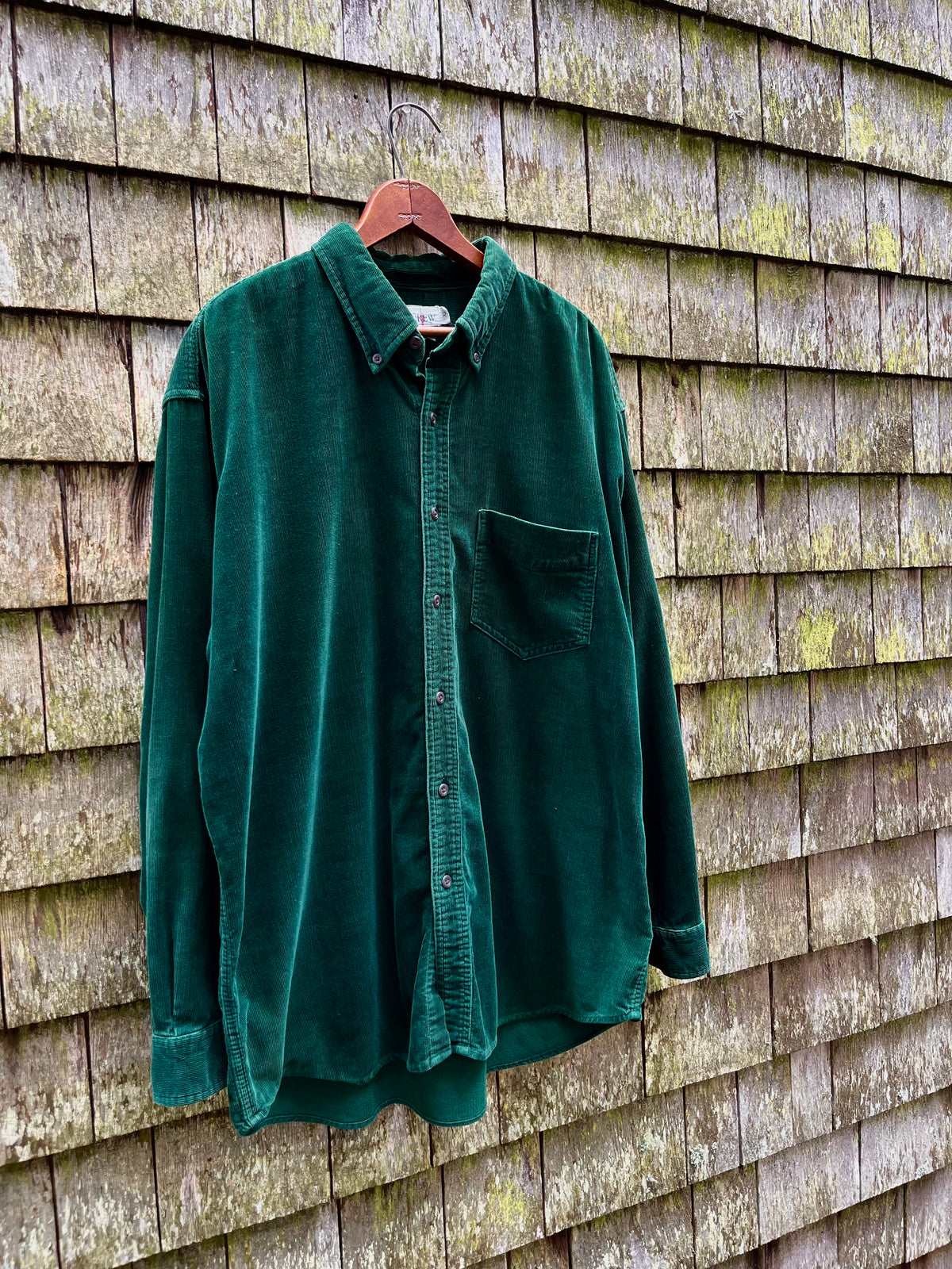 90s J.Crew Corduroy Button Down Shirt (XL)