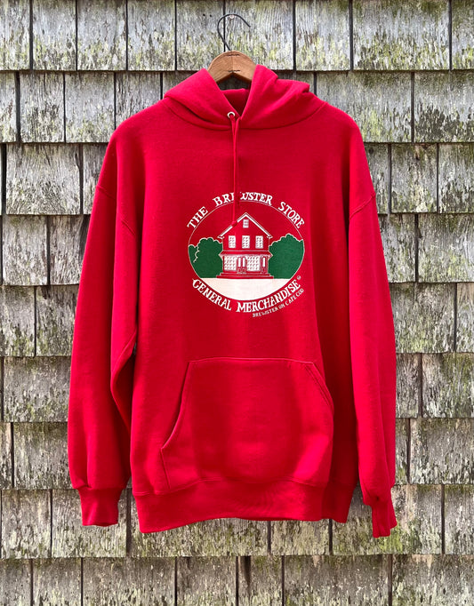 90s The Brewster General Store Hooded Sweatshirt (L)