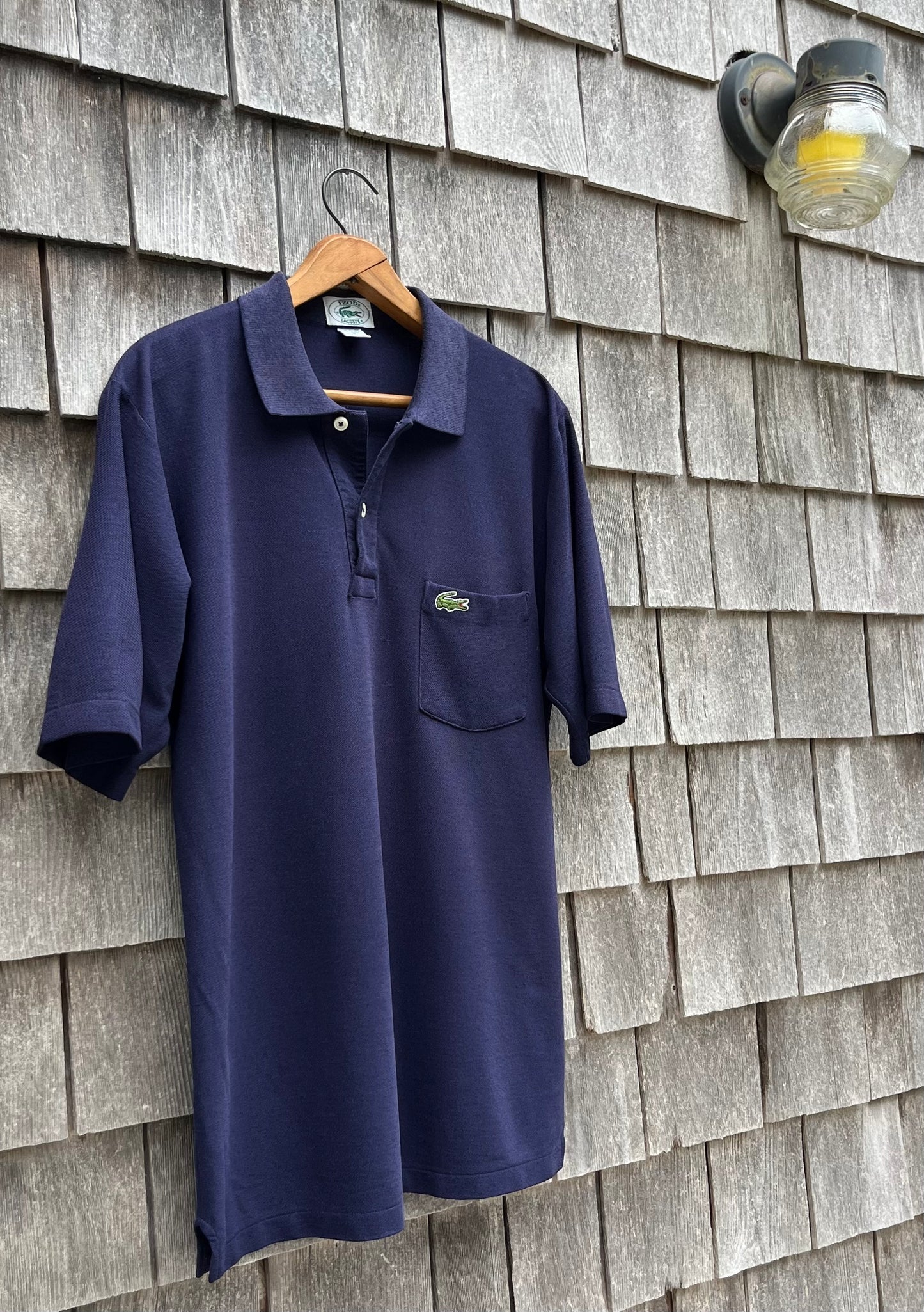 80s Izod Lacoste Pocket Polo Shirt (M)