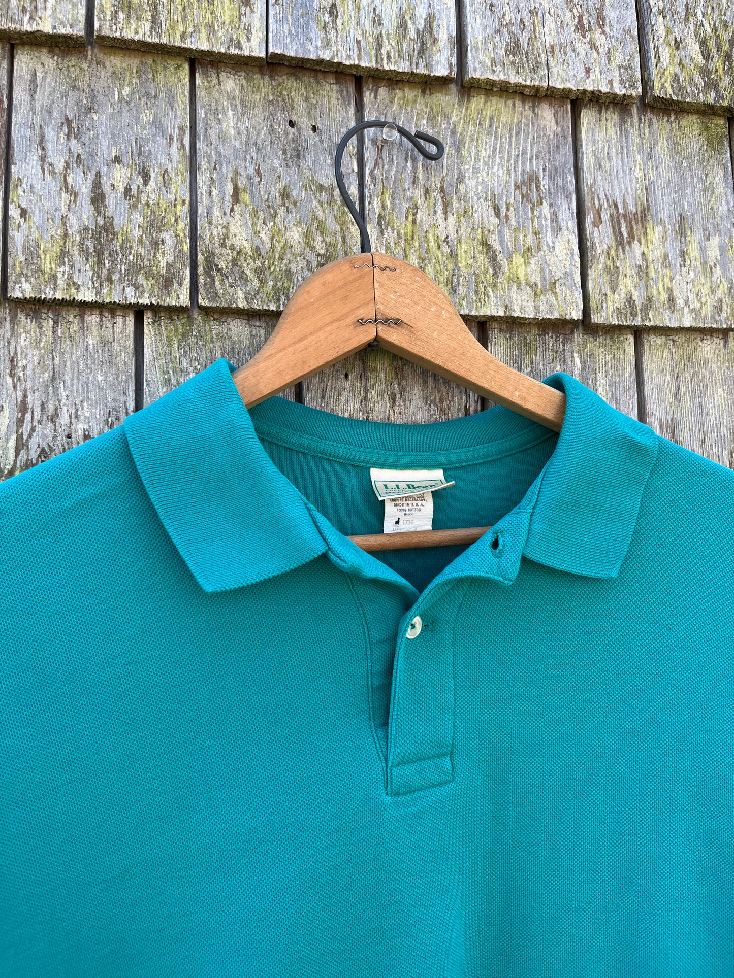 90s L.L. Bean ‘Double L’ Cotton Polo Shirt (L)