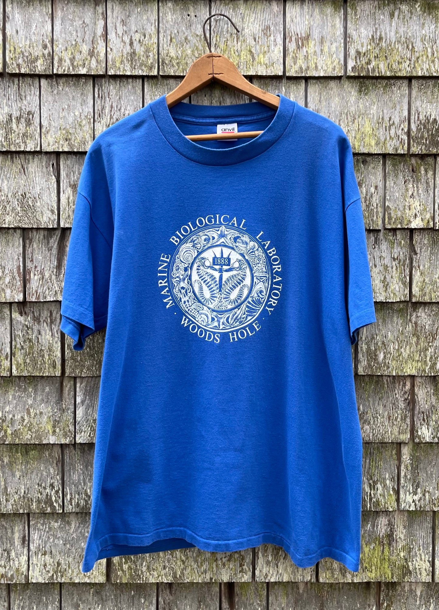 90s Woods Hole Oceanographic Institute Emblem T-Shirt (L)