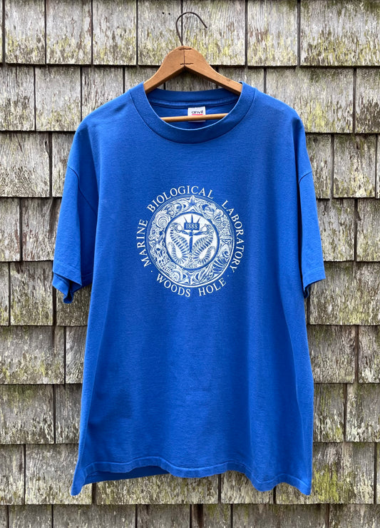 90s Woods Hole Oceanographic Institute Emblem T-Shirt (L)