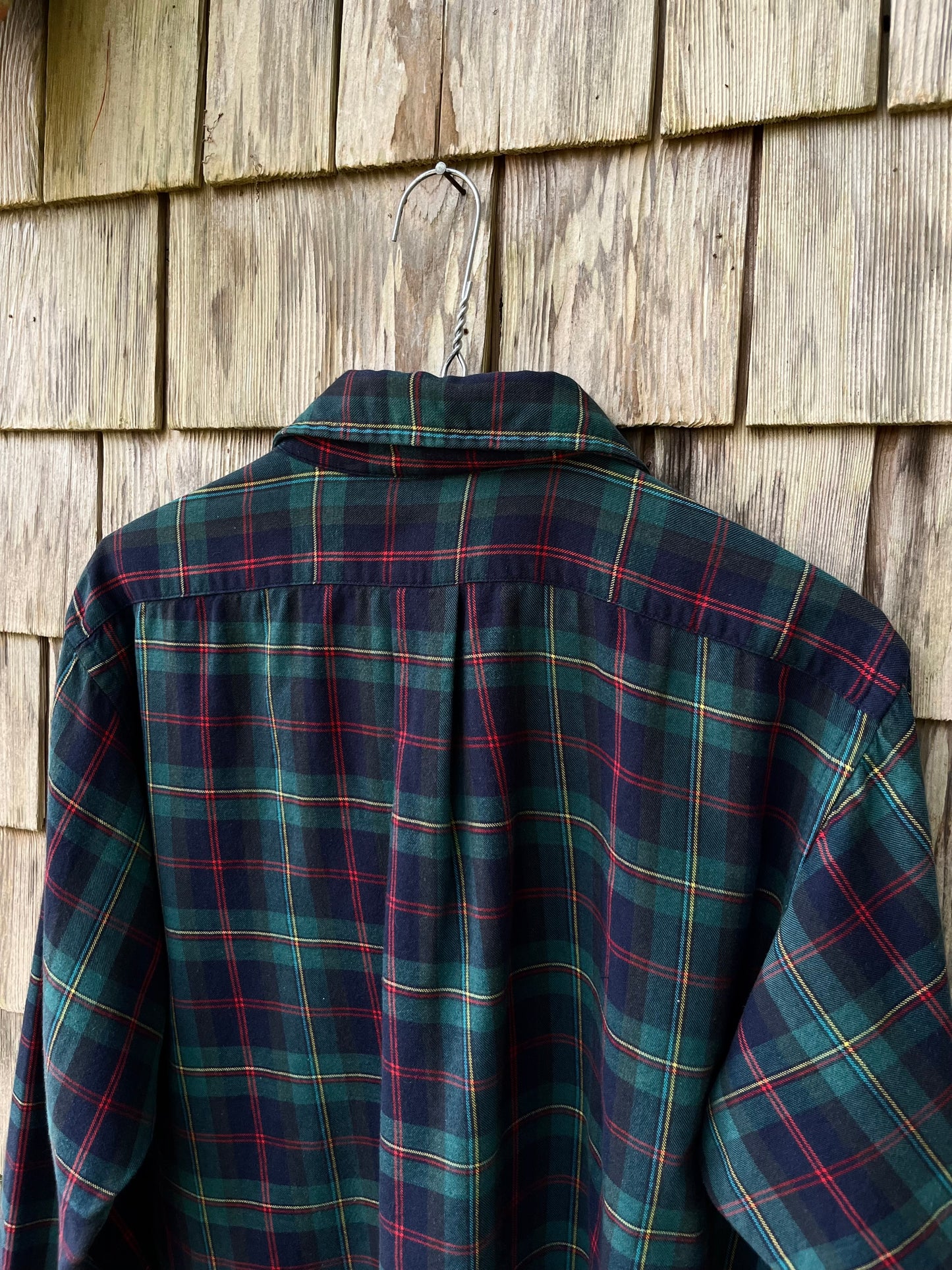 80s L.L. Bean ‘Rangeley Flannel’ Cotton Wool Blend Shirt (L)