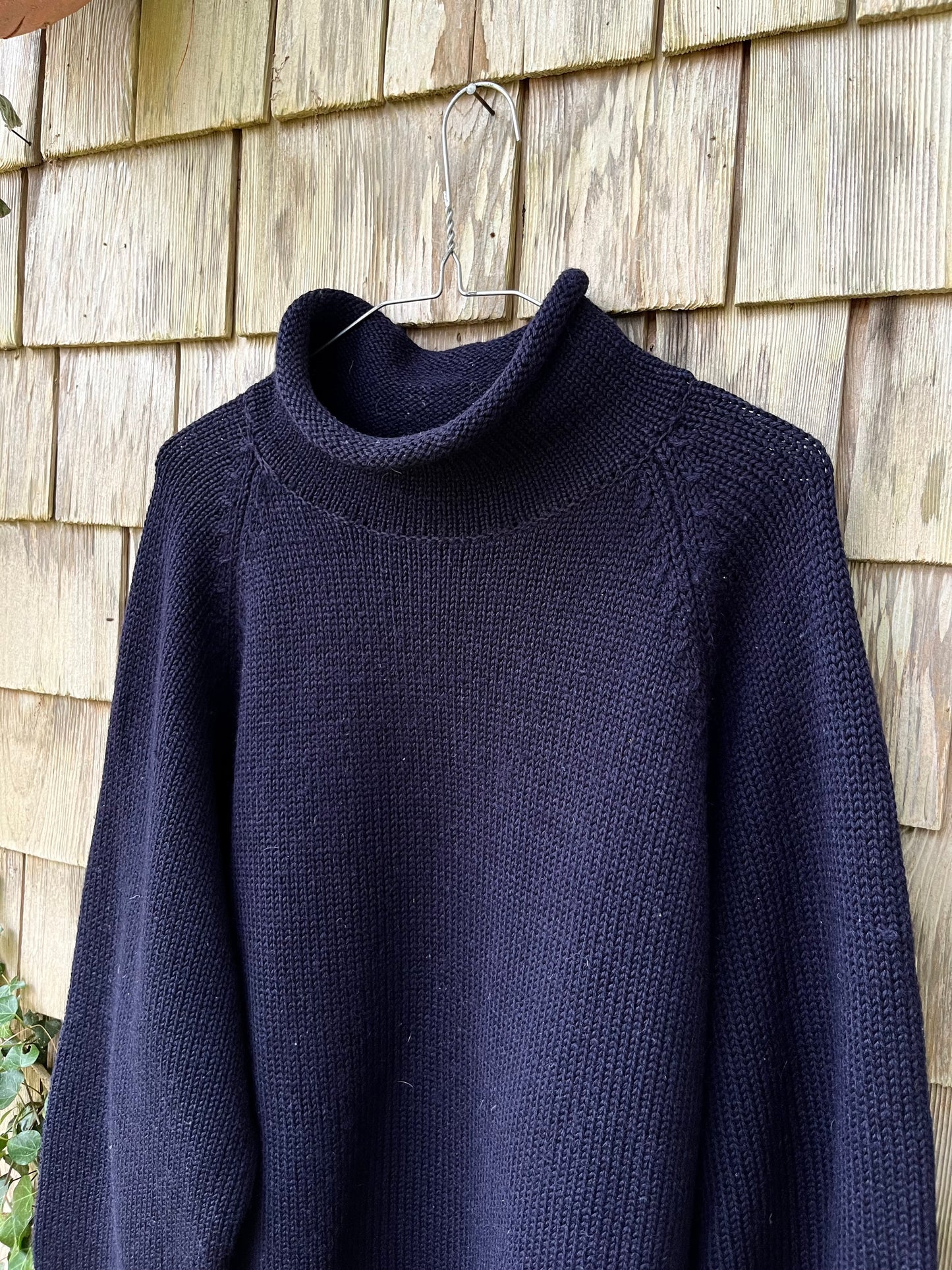 90s J. Crew Wool Knit Rollneck Sweater (XL)