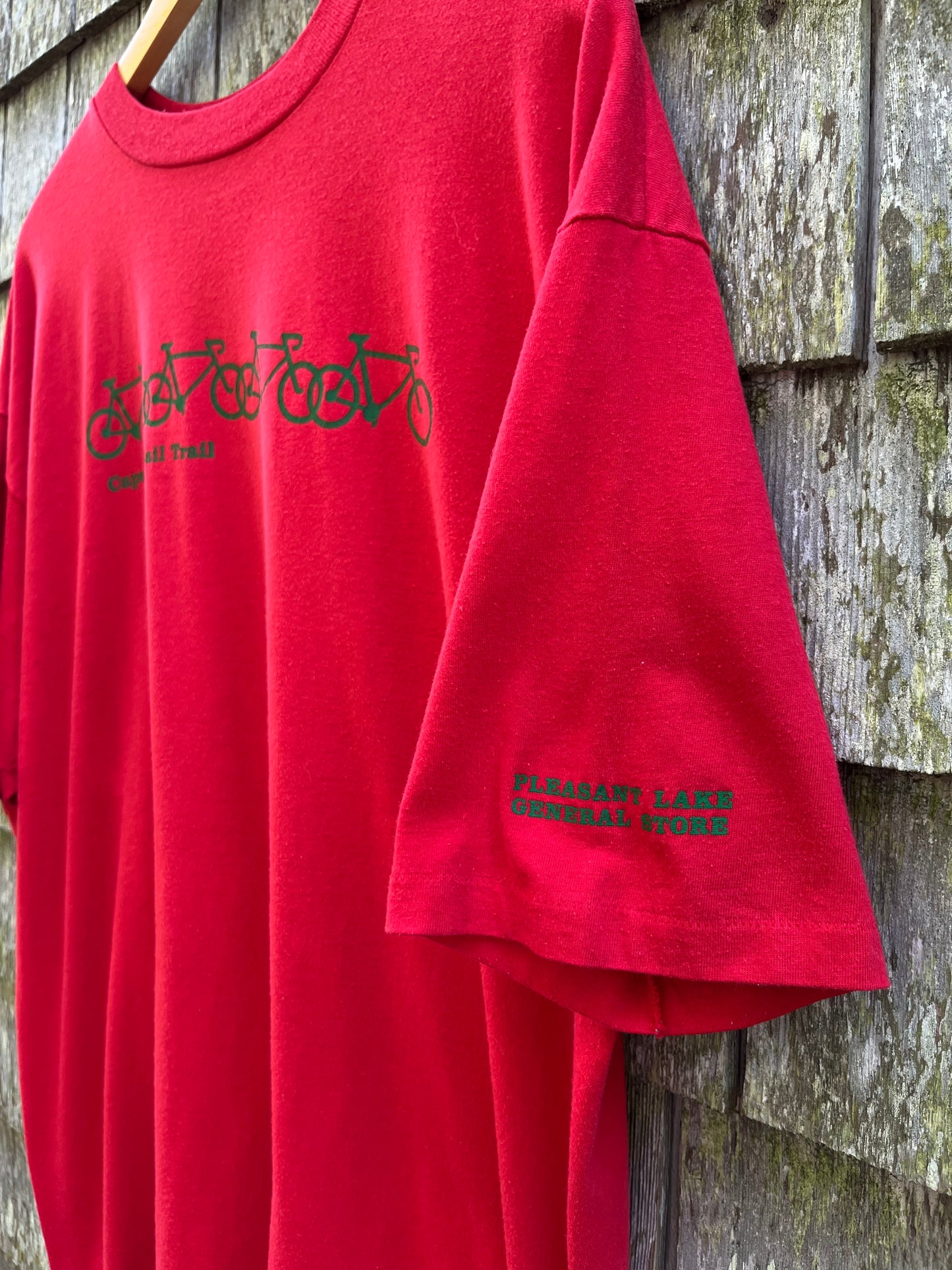 80s Pleasant Lake General Store Cape Cod Rail Trail T-Shirt (XL)