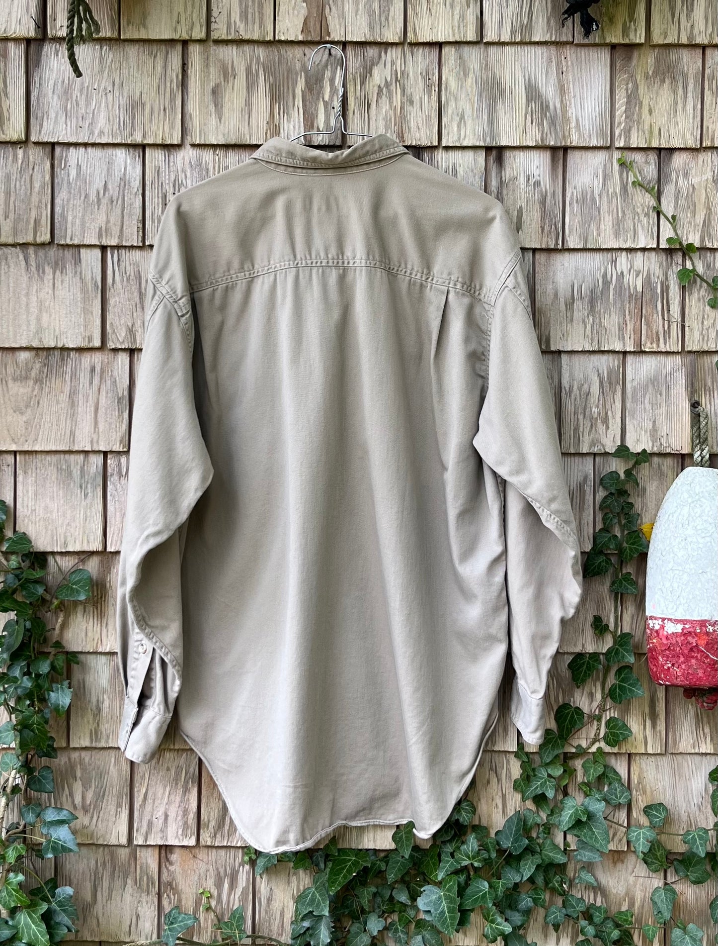 90s Banana Republic Cotton Twill Button Front Field Shirt (L)